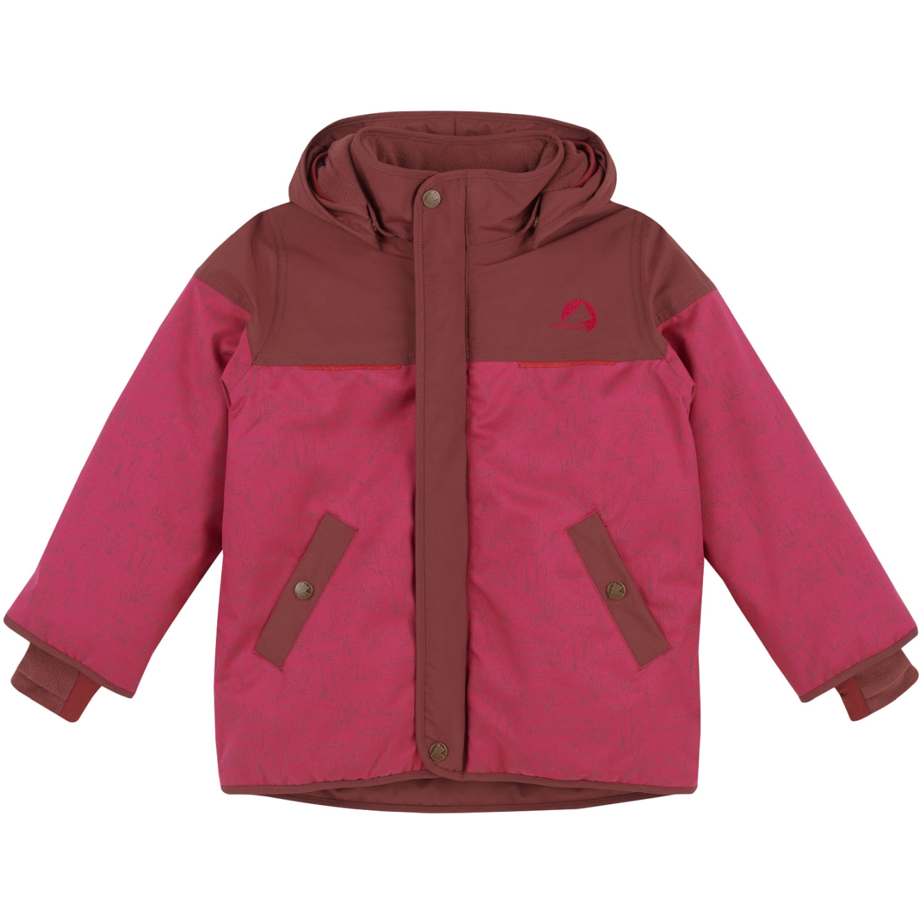 Picture of Finkid KOIRA ICE Winter Parka Kids - raspberry/sable