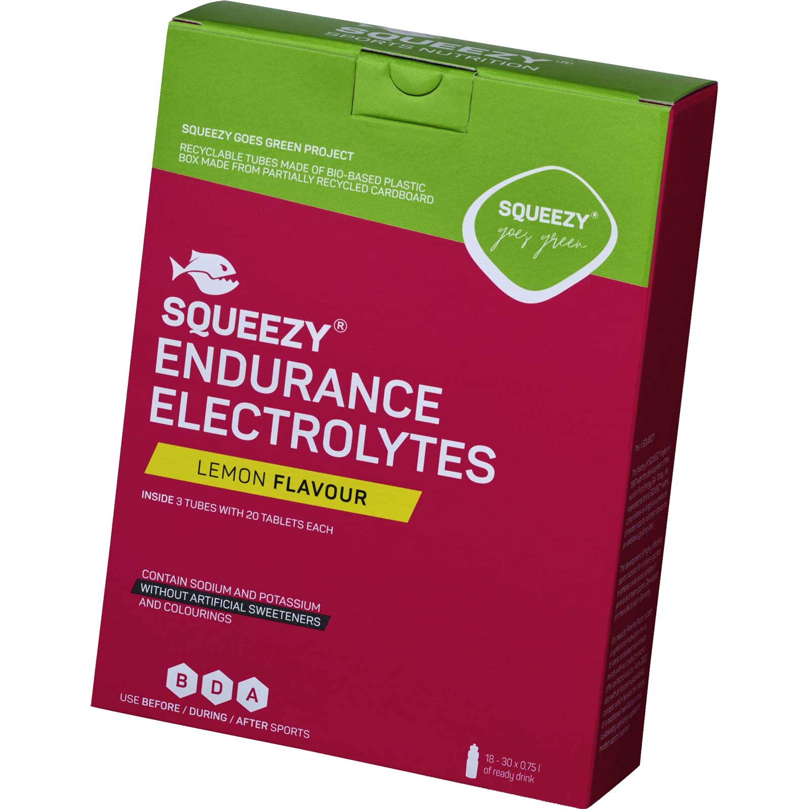 Kuva tuotteesta Squeezy Endurance Electrolytes - Effervescent Tablets - 3x 20 tablets