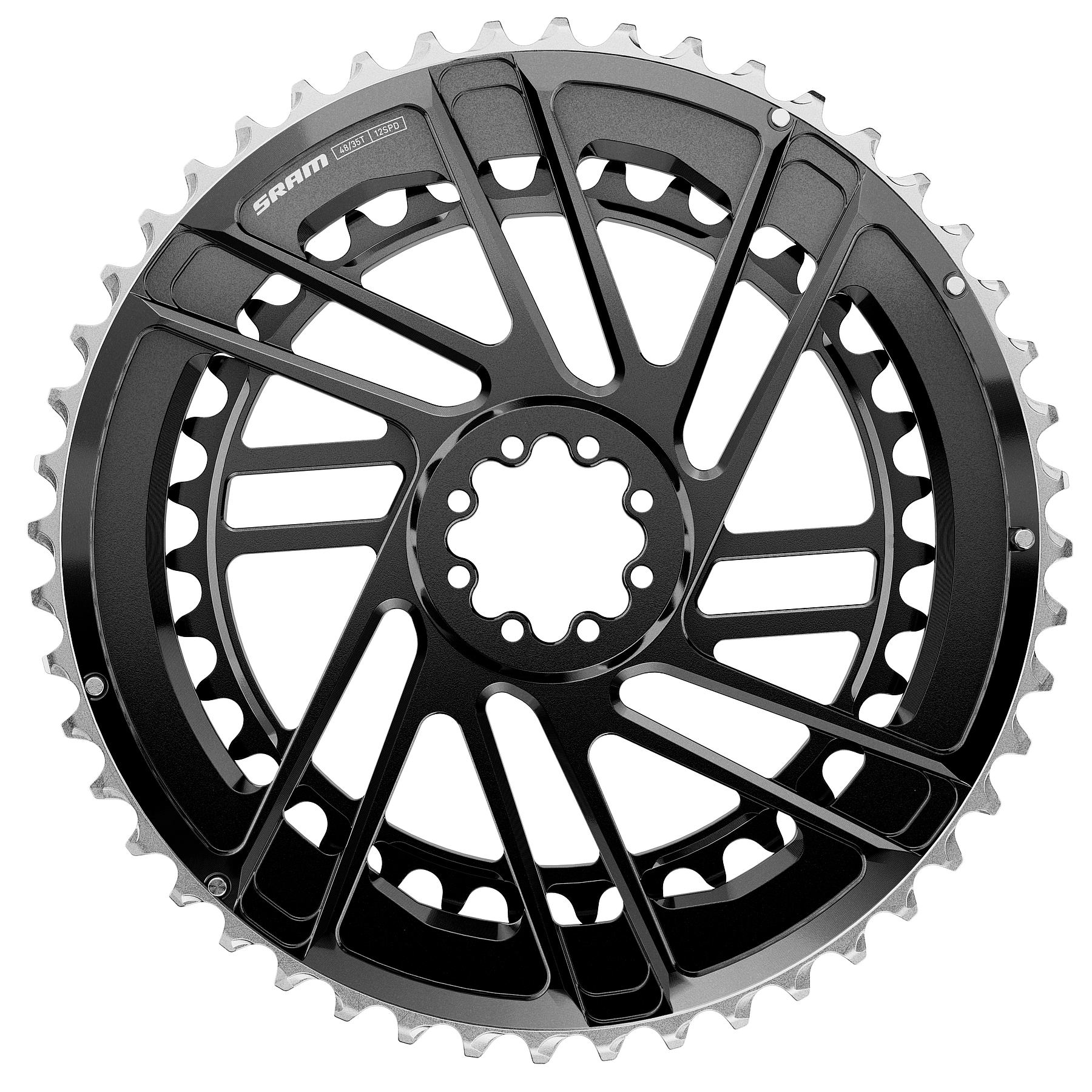 Produktbild von SRAM FORCE 2x Kettenblatt Set | Direct Mount | E1 - schwarz