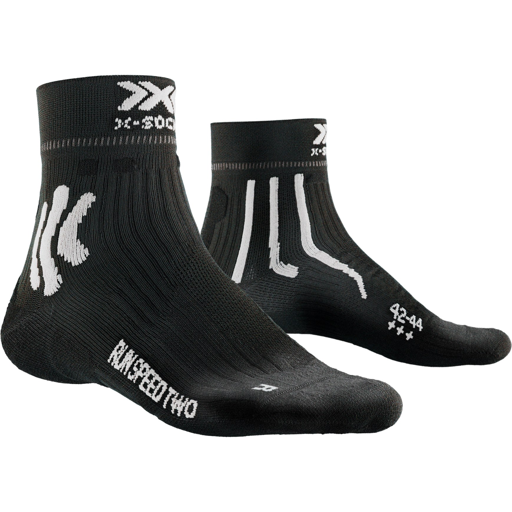 Picture of X-Socks Run Speed Two 4.0 Running Socks - opal black/arctic white