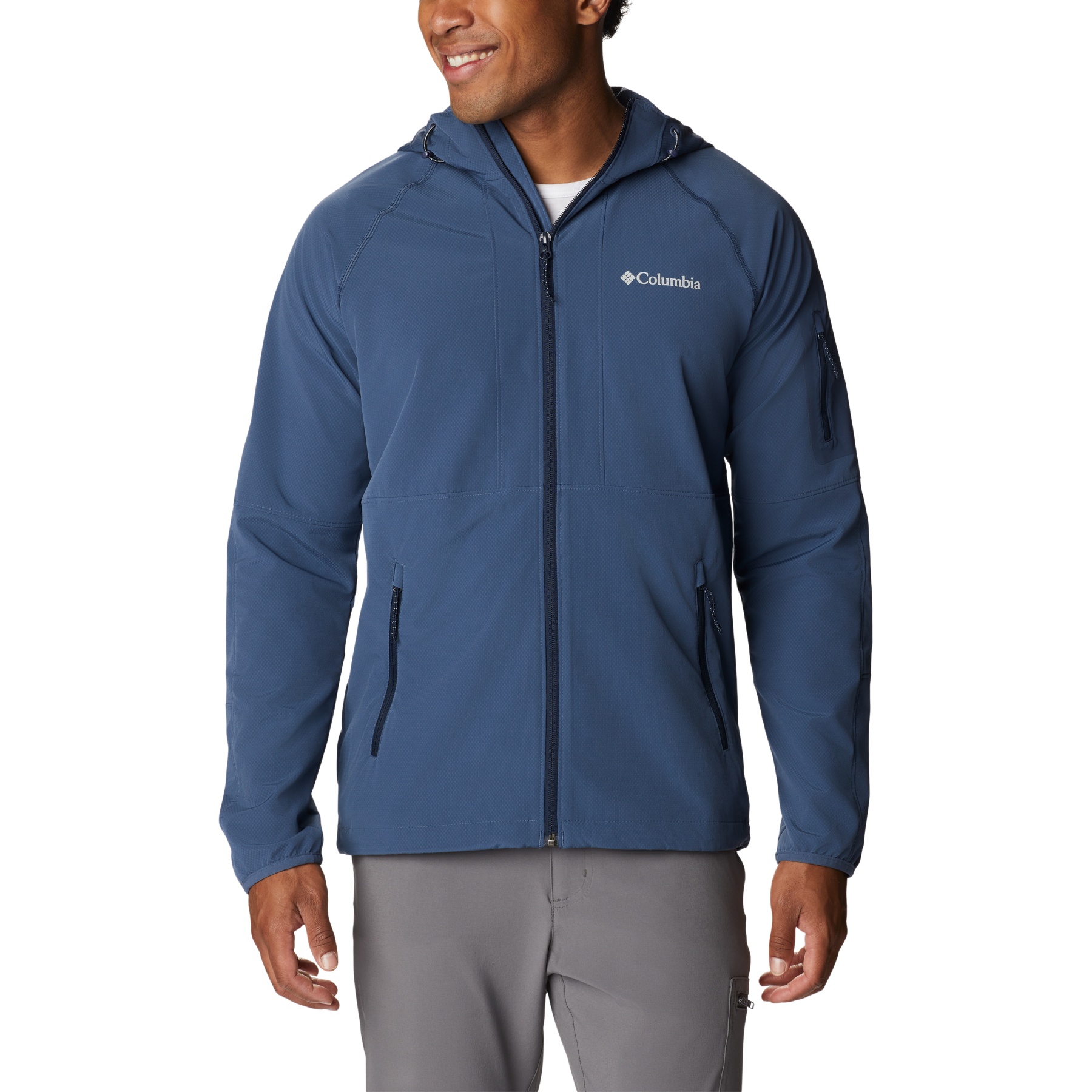 Picture of Columbia Tall Heights Hooded Softshell Jacket Men - Dark Mountain/Collegiate Navy