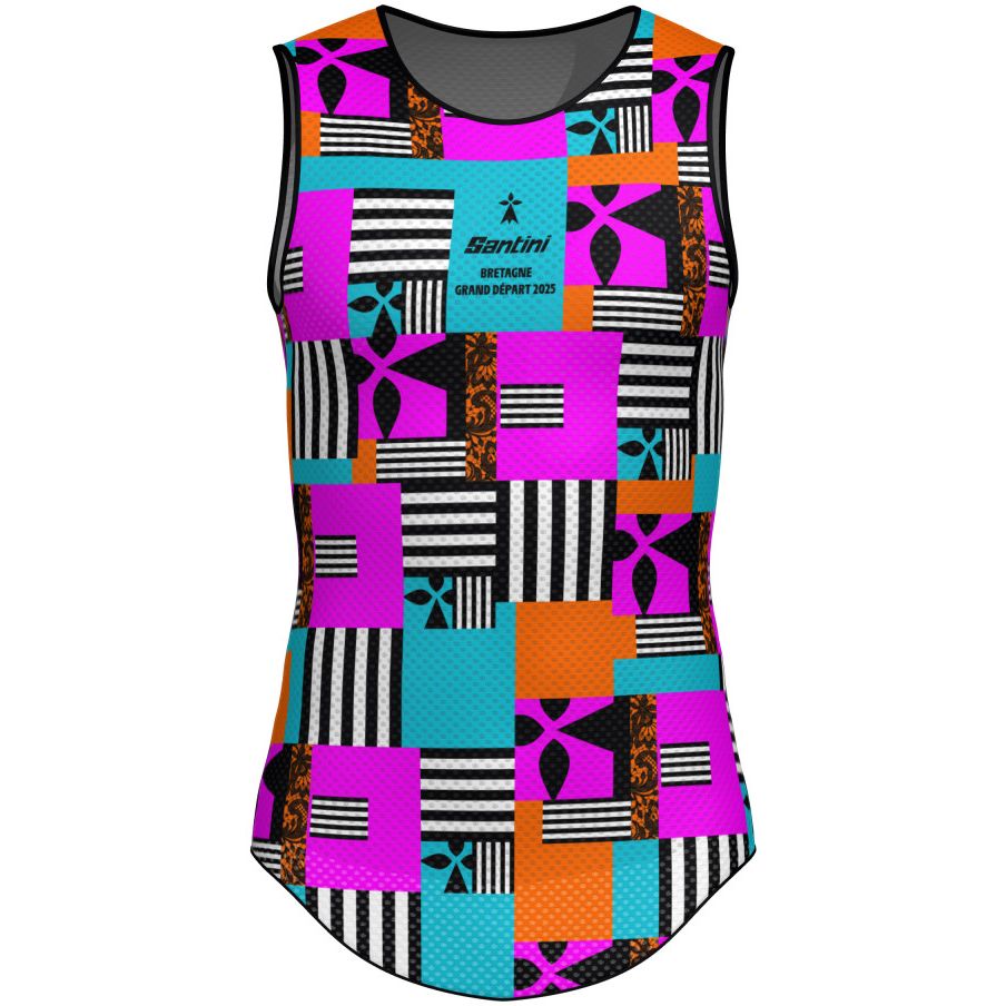 Produktbild von Santini Grand Départ Bretagne Unterhemd ärmellos Damen - Tour de France Femmes Avec Zwift™ 2025 Collection - RE002GLLBRET5TDF