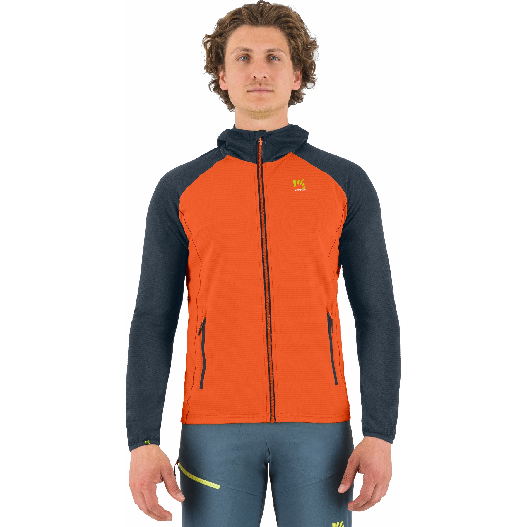 Produktbild von Karpos Ambrizzola Full-Zip Kapuzenjacke Herren - scarlet ibis/outer space