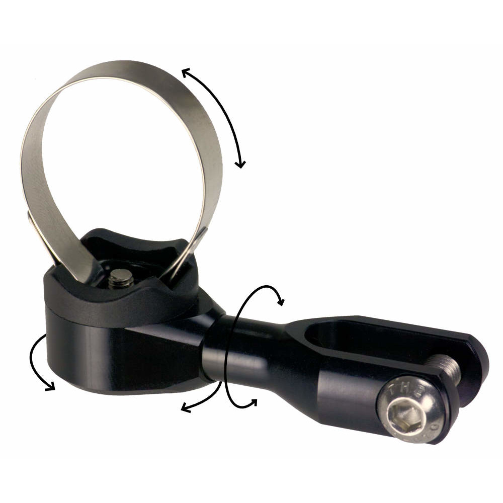 Support Phare Pour Fourche De Vélo - Fixation Stable, Réglable, Ne Prend Pas De Place Sur Le Guidon