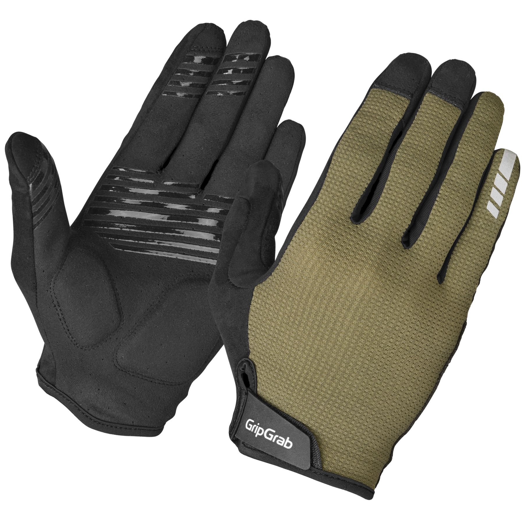 Produktbild von GripGrab EXPLR RC Max Padded Full Finger Handschuhe - Olive Green