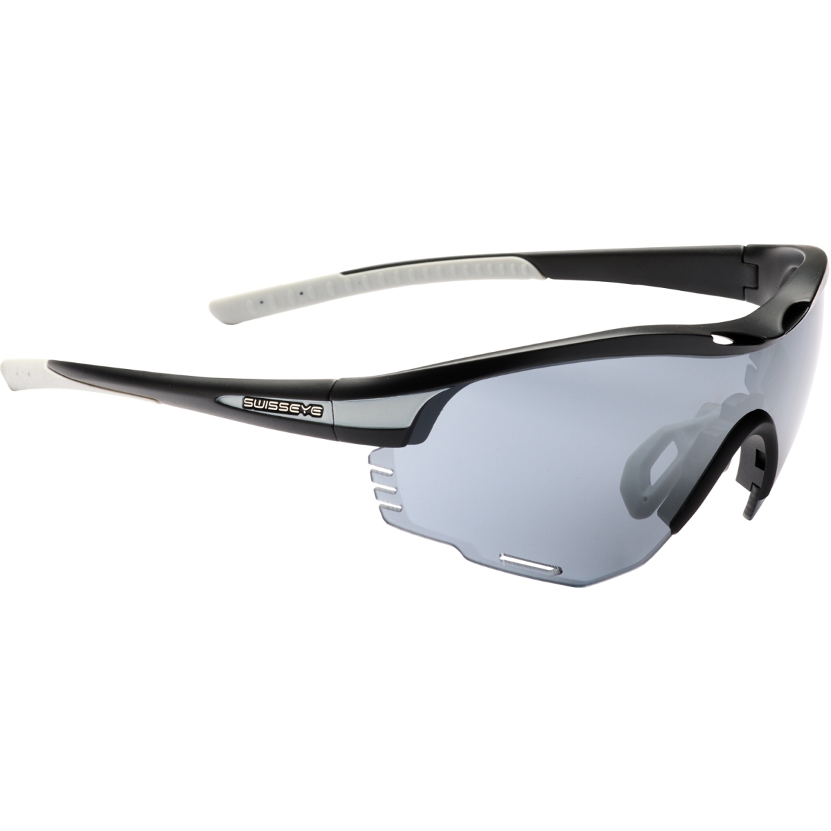 Picture of Swiss Eye Novena Re+ S Glasses - Black Matt/Grey - Smoke FM + Orange + Clear 14581