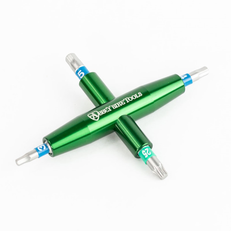 Kuva tuotteesta Abbey Bike Tools 4-Way Monitoimityökalu - 3, 4, 5 mm + T25 Torx
