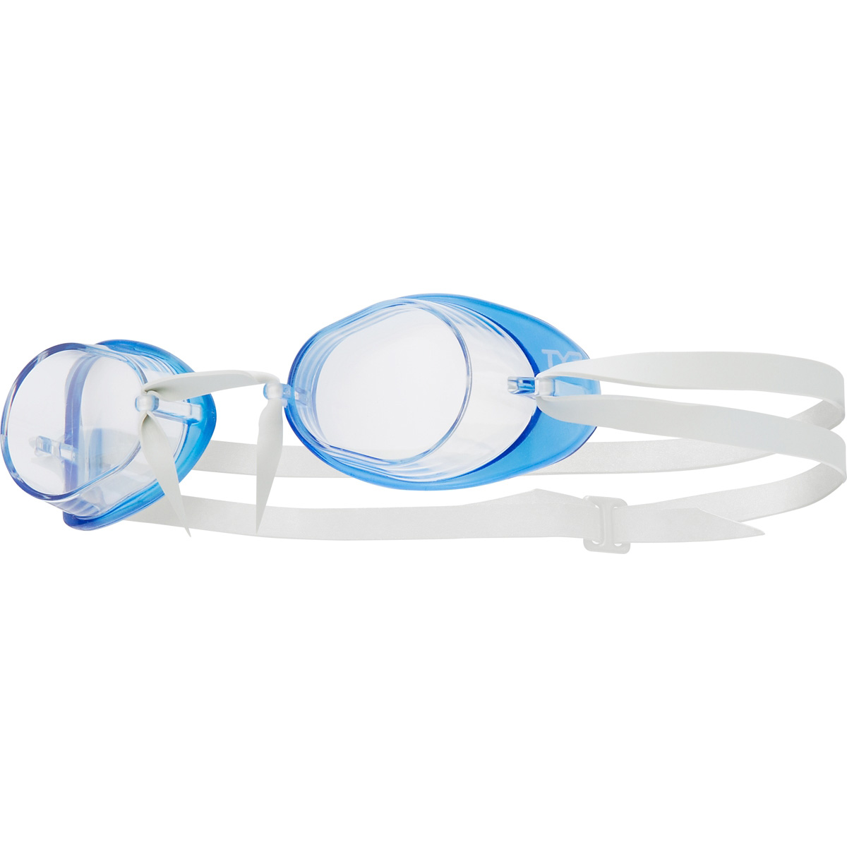 Productfoto van TYR Socket Rockets 2.0 Adult Fit Swimming Goggles - clear/blue/white