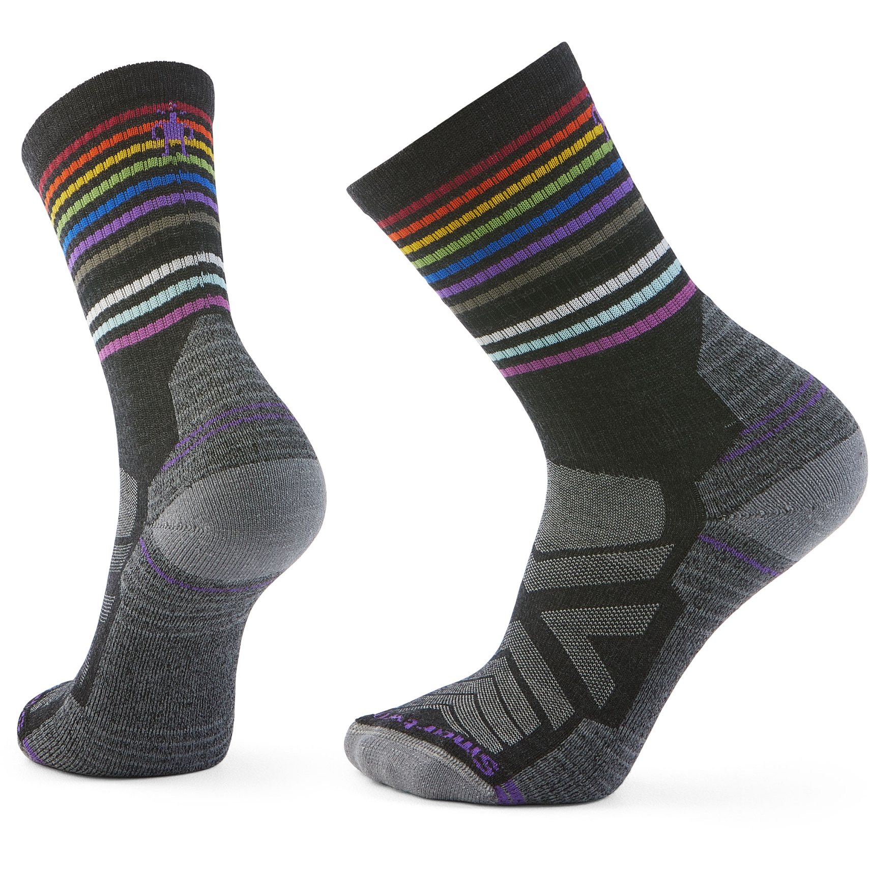 Produktbild von SmartWool Light Cushion Pride Crew Wandersocken - 003 charcoal