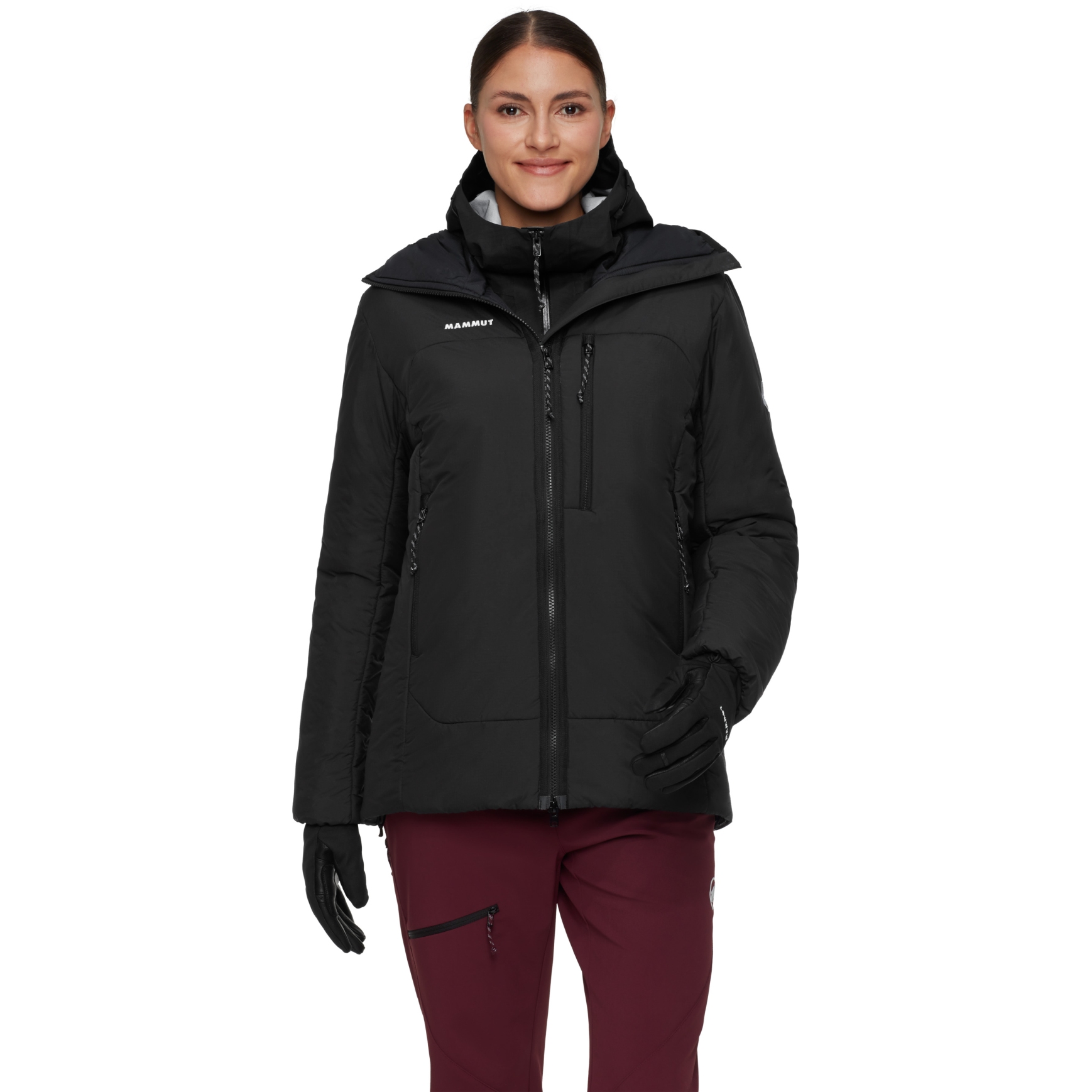 Produktbild von Mammut Rime Pro Belay Isolationsjacke mit Kapuze Damen - schwarz
