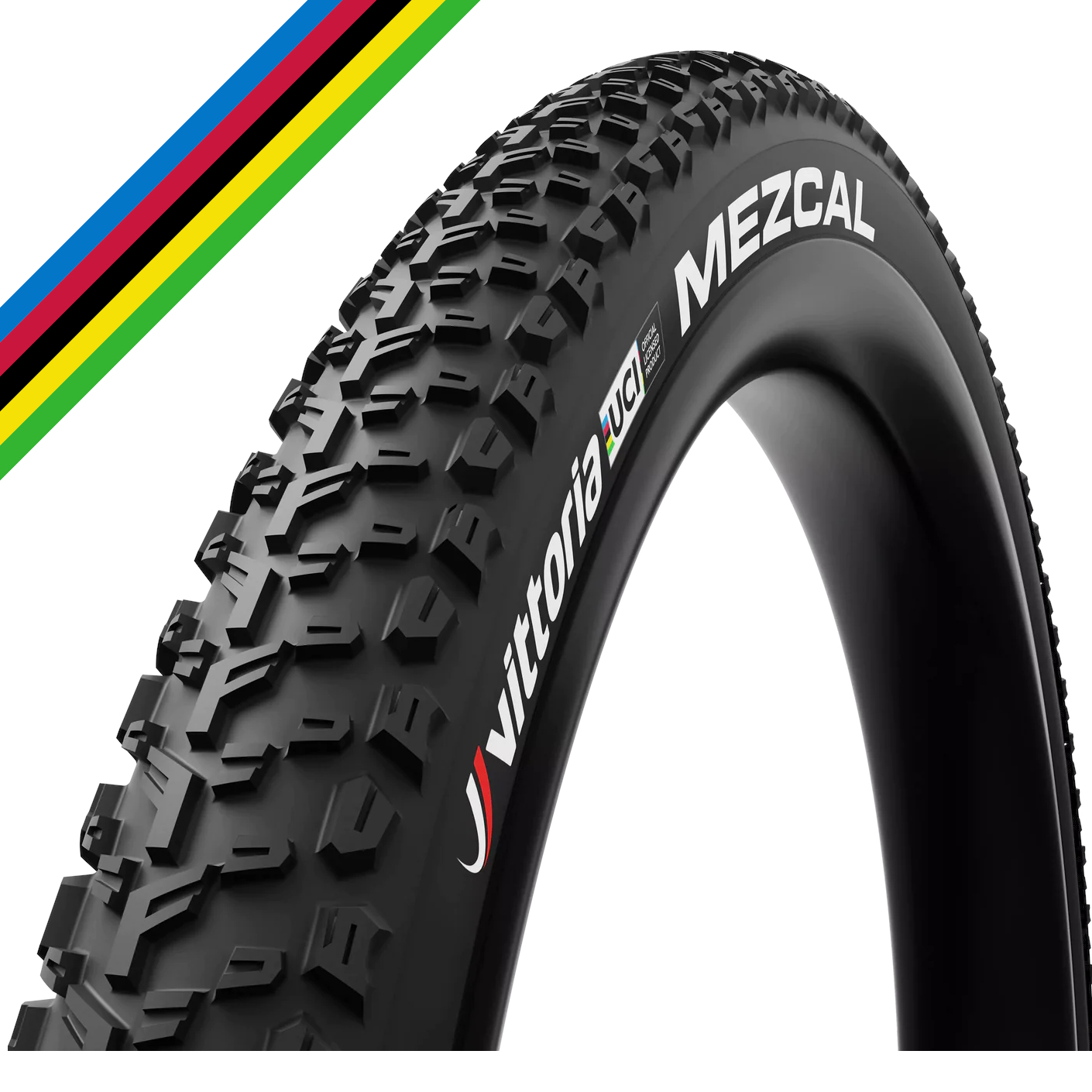 Productfoto van Vittoria Mezcal III TLR Vouwband - UCI Edition - 29x2.10&quot; | Rainbow Swoosh
