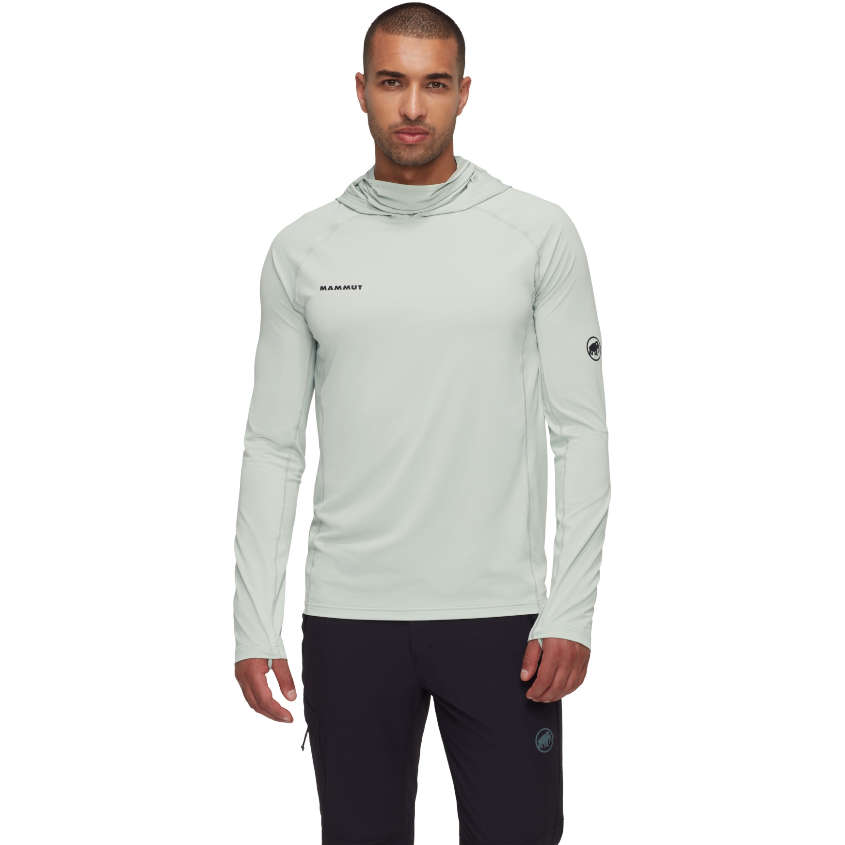 Picture of Mammut Selun Sun Hoody Men - silver sage