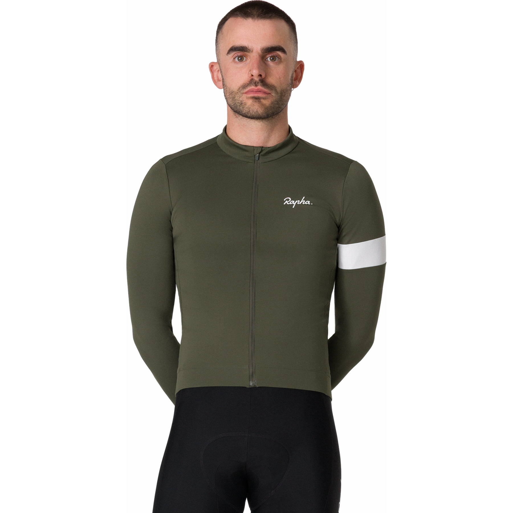 Rapha Core Thermal Long Sleeve Jersey Men - deep depths/white
