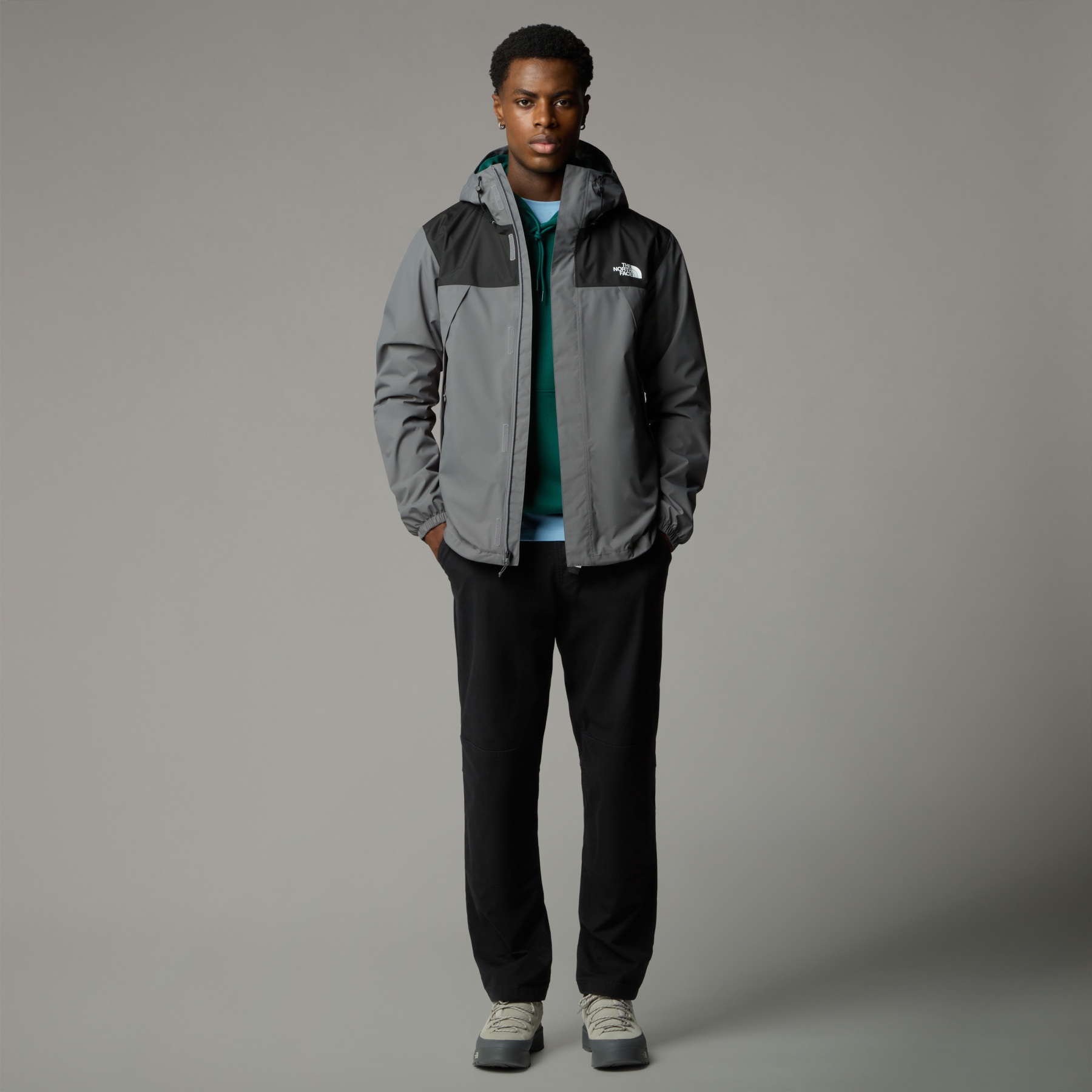 The North Face Antora Jas Heren - Smoked Pearl/TNF Black/NPF | BIKE24
