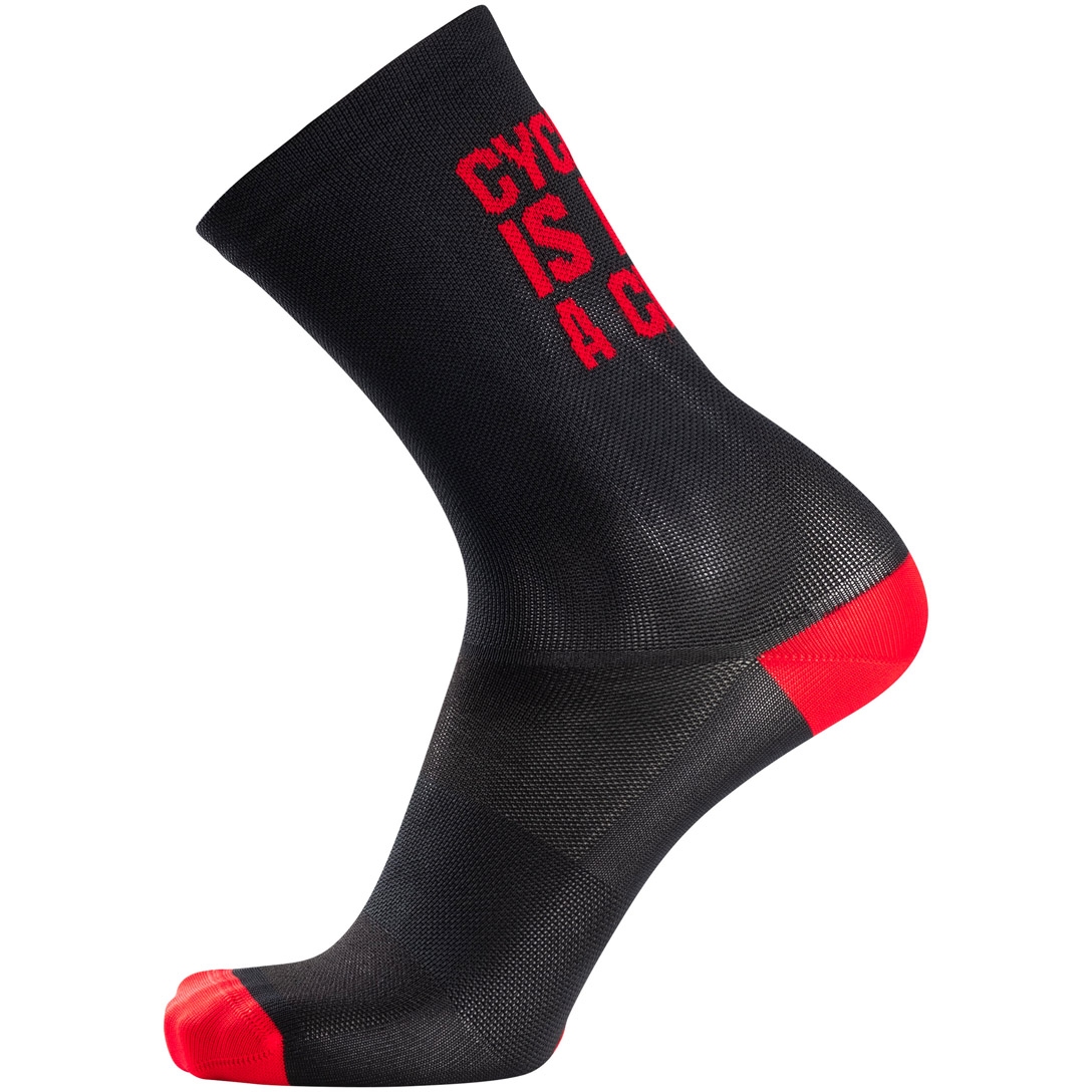 Picture of Nalini Ride Socks - red/black 4110