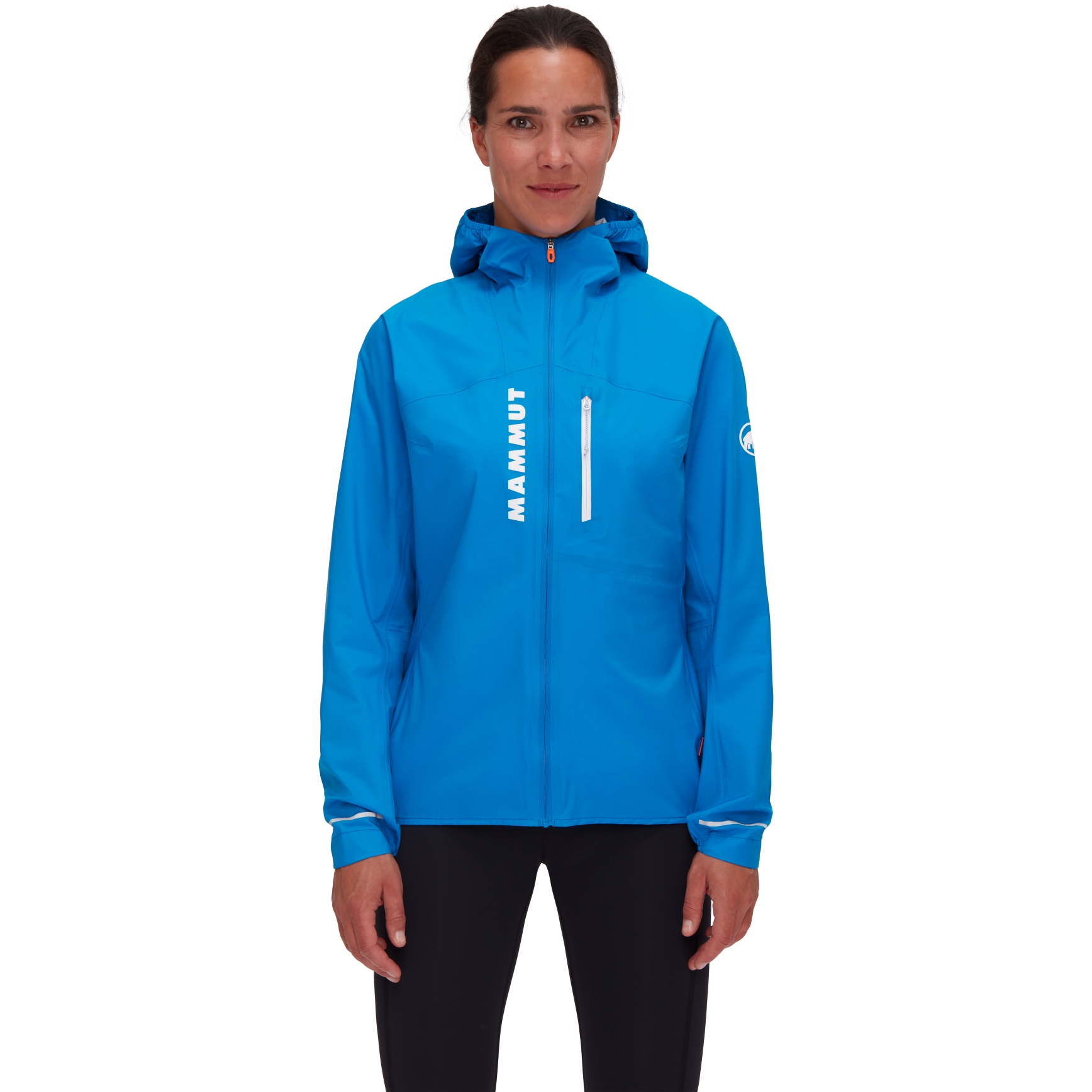 Picture of Mammut Aenergy Trail Running Hardshell Hooded Jacket Women - glacier blue