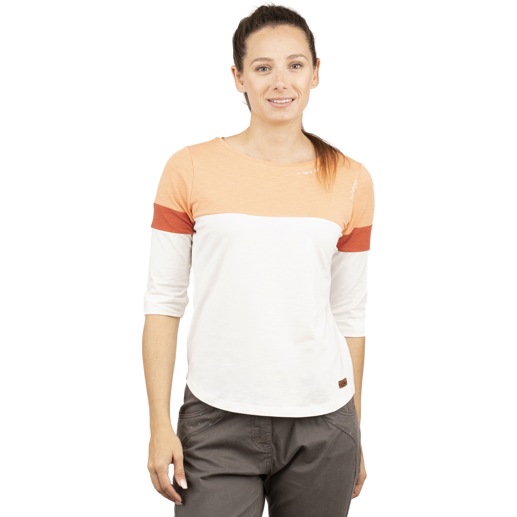Productfoto van Chillaz Balanced Shirt met 3/4-Mouwen Dames - coral/white