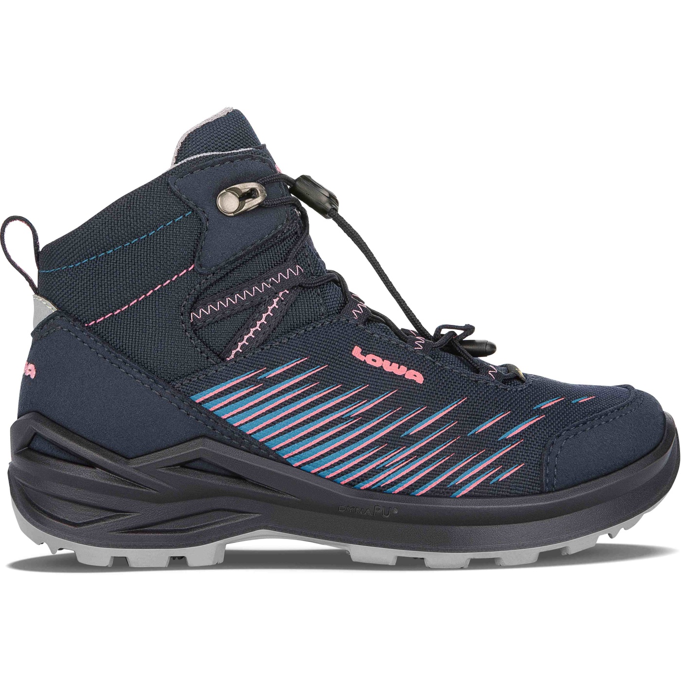 Picture of LOWA Zirrox GTX Mid Junior Kids Shoes - navy/rosé (Size 28-35)