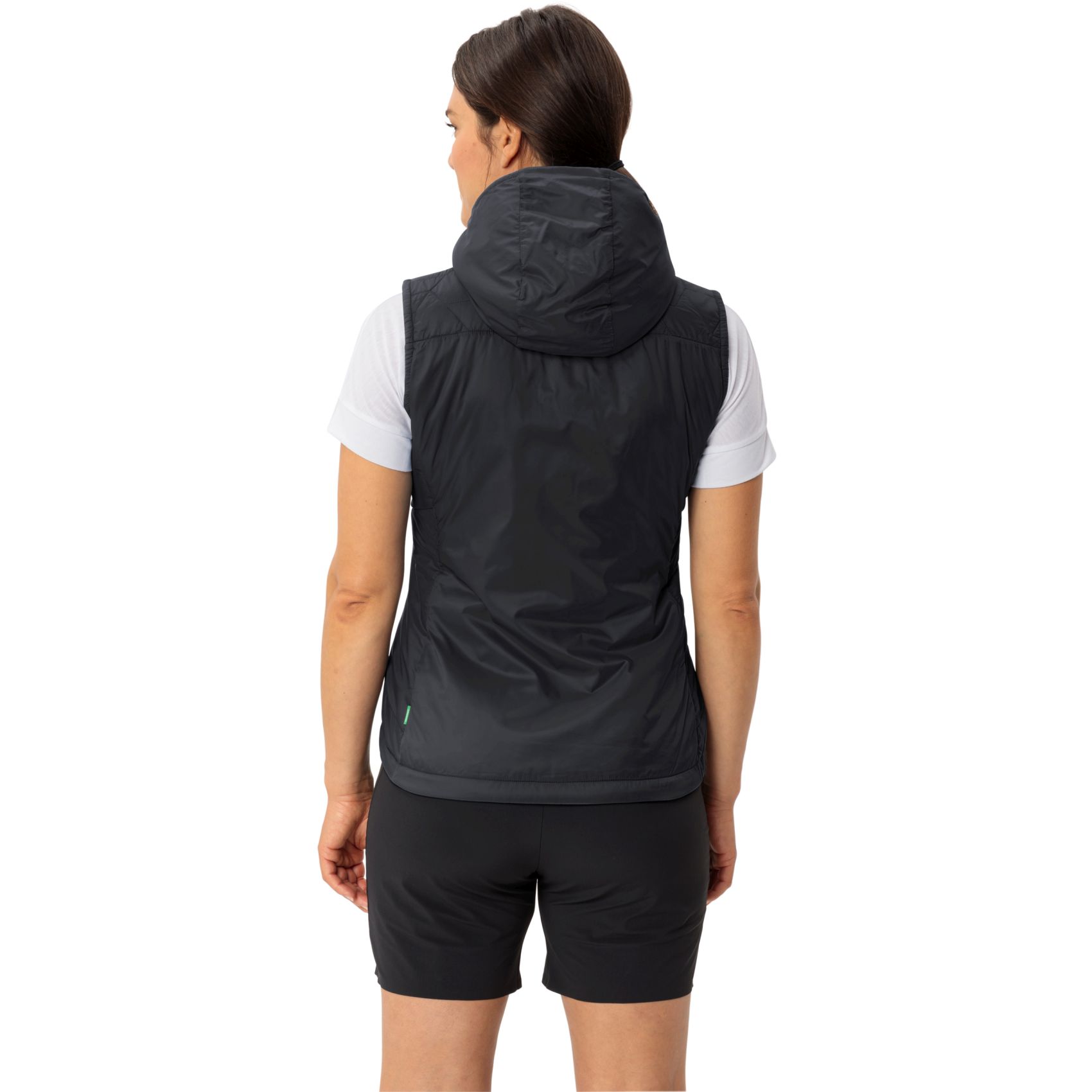 Gilet Fonctionnel Femme VAUDE Taille 40/M Noir - Capuche, Matelassé Polyamide - Occasion Très Bon état