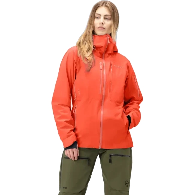 Norrona lofoten Gore-Tex insulated Jacket Women - Orange Alert | BIKE24