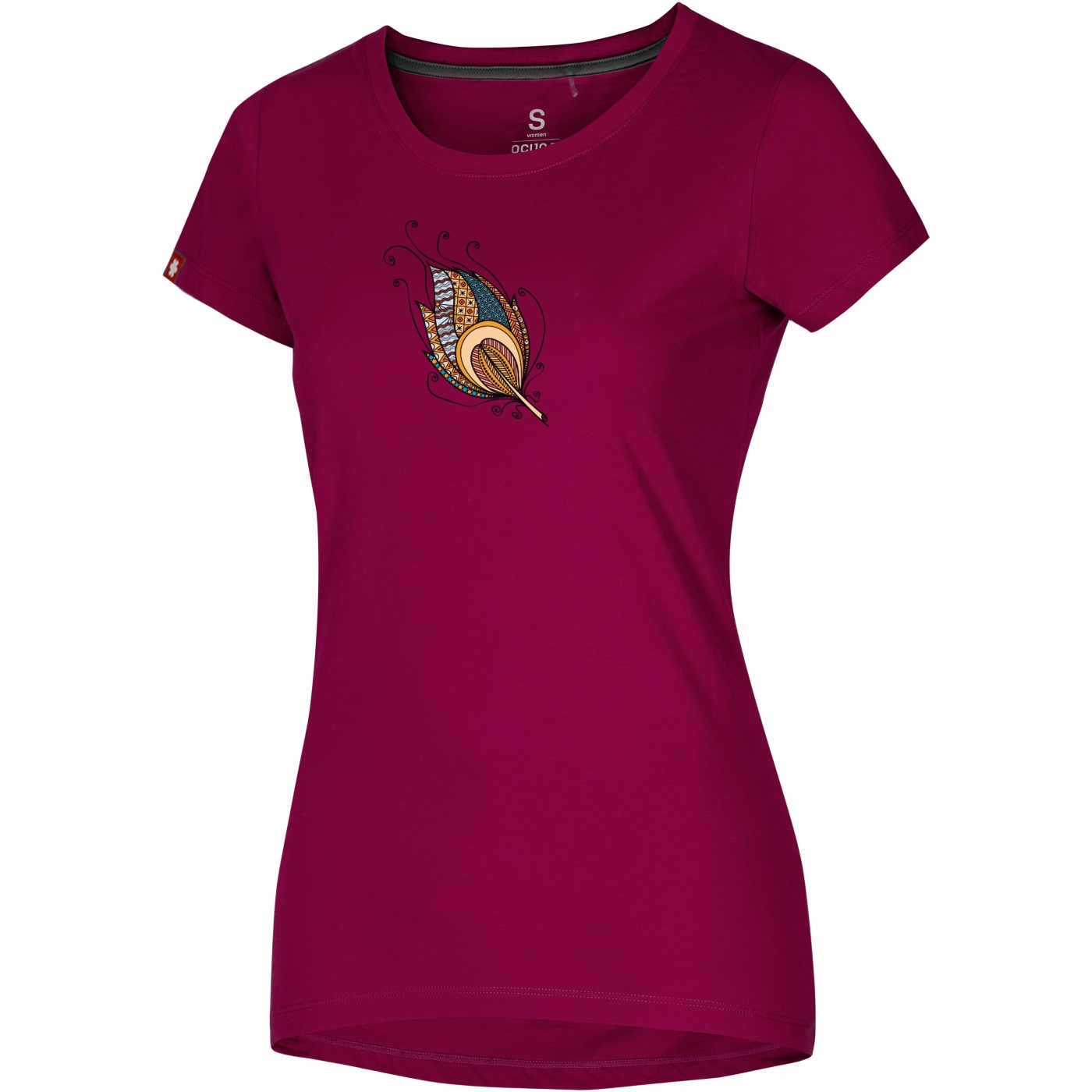 Photo produit de Ocún T-shirt Femme - Classic T - Blossom-Art - Wine Rhododendron