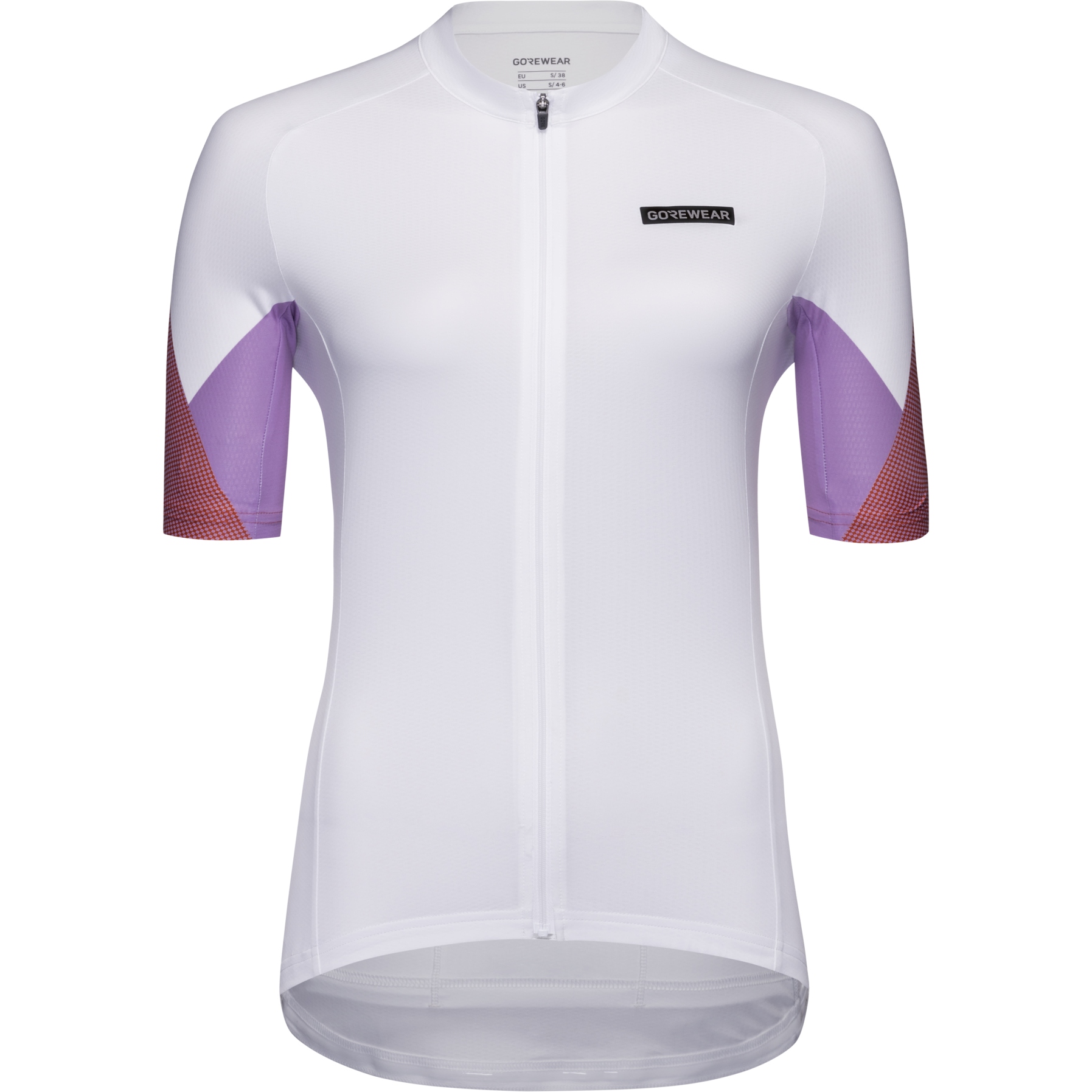 Productfoto van GOREWEAR Spirit Triangles Fietsshirt met Korte Mouwen Dames - white/lab red 01DC