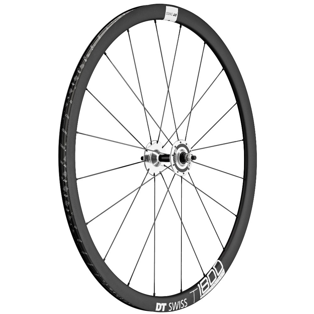 Image of DT Swiss T 1800 CLASSIC 32 - Front Wheel - Clincher - 100mm BO - black