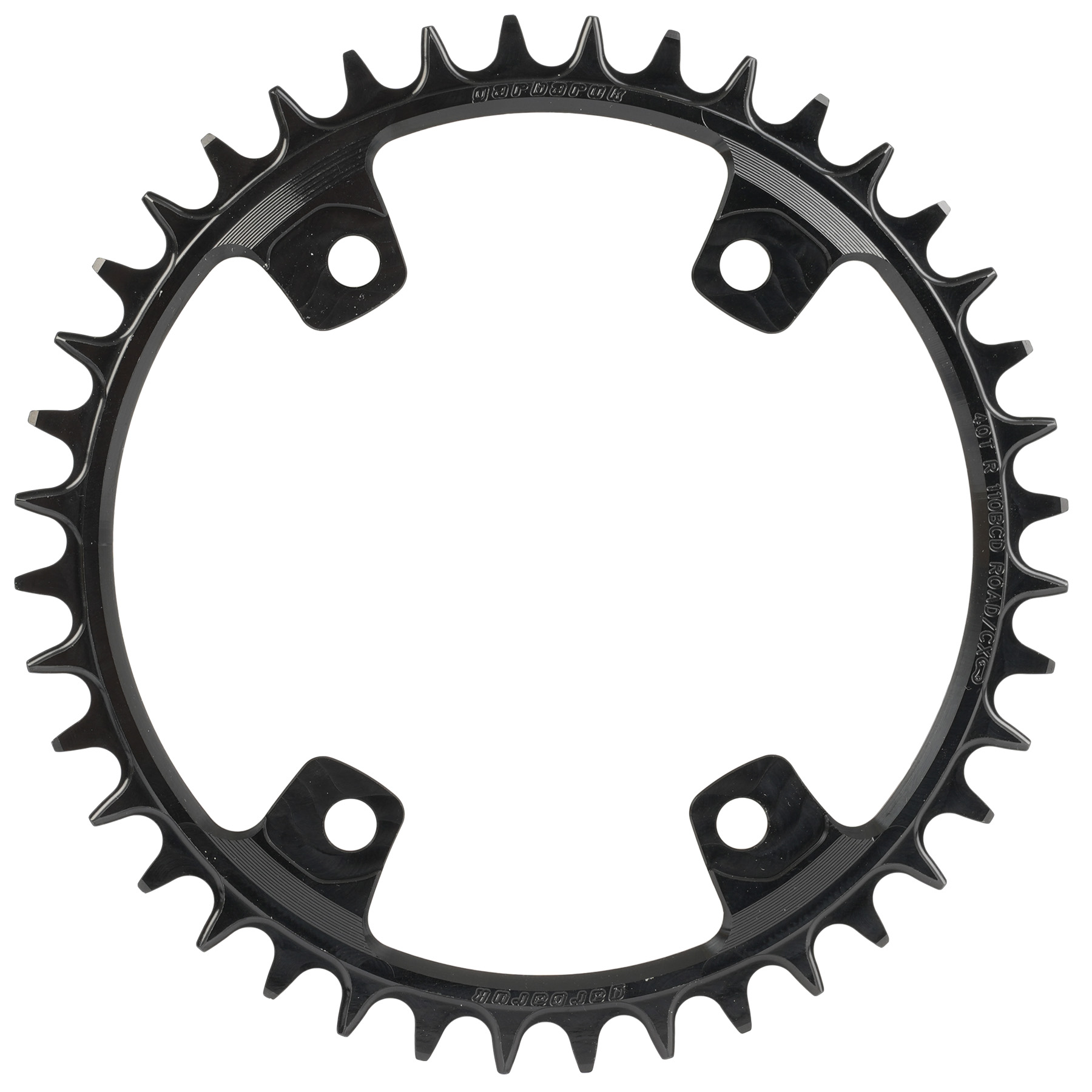 Foto de Garbaruk Road/CX/Gravel Plato - 110 mm / Redondo / Narrow-Wide - para Shimano GRX - negro