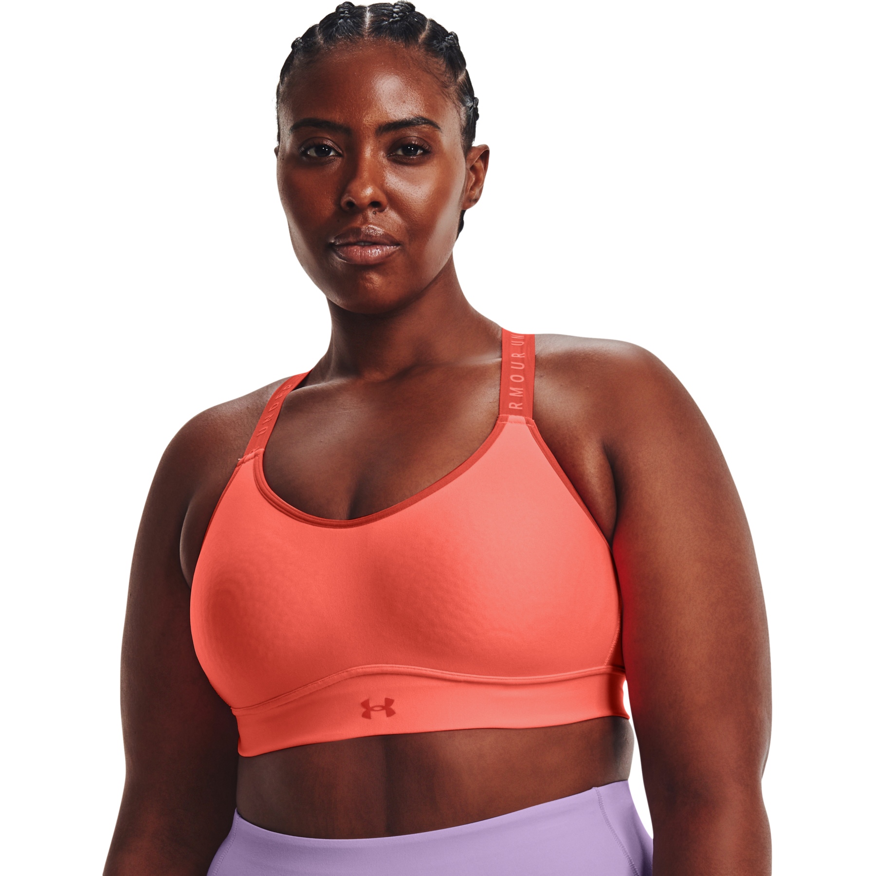 Under Armour Infinity Mid Covered Women's Sports Bra, Electric