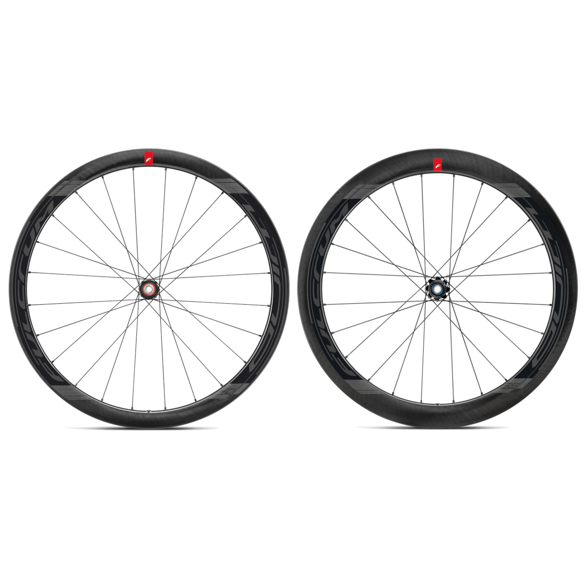 Picture of Fulcrum Wind 40 / 55 DB C19 Carbon Wheelset - Clincher - Centerlock - FW: 12x100mm | RW: 12x142mm - Shimano HG11