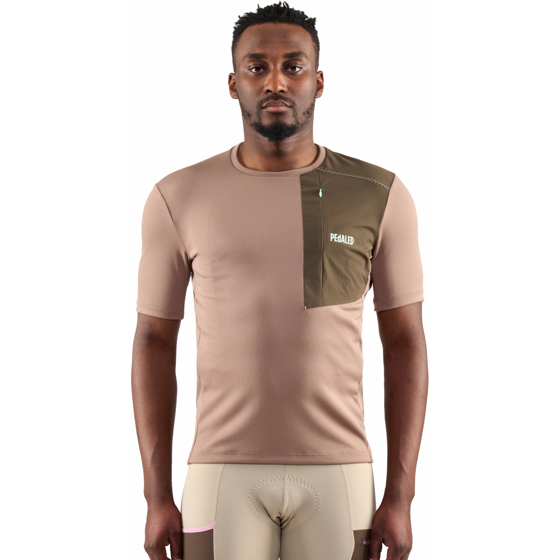 Picture of PEdALED Odyssey Merino Tee Men - Brown