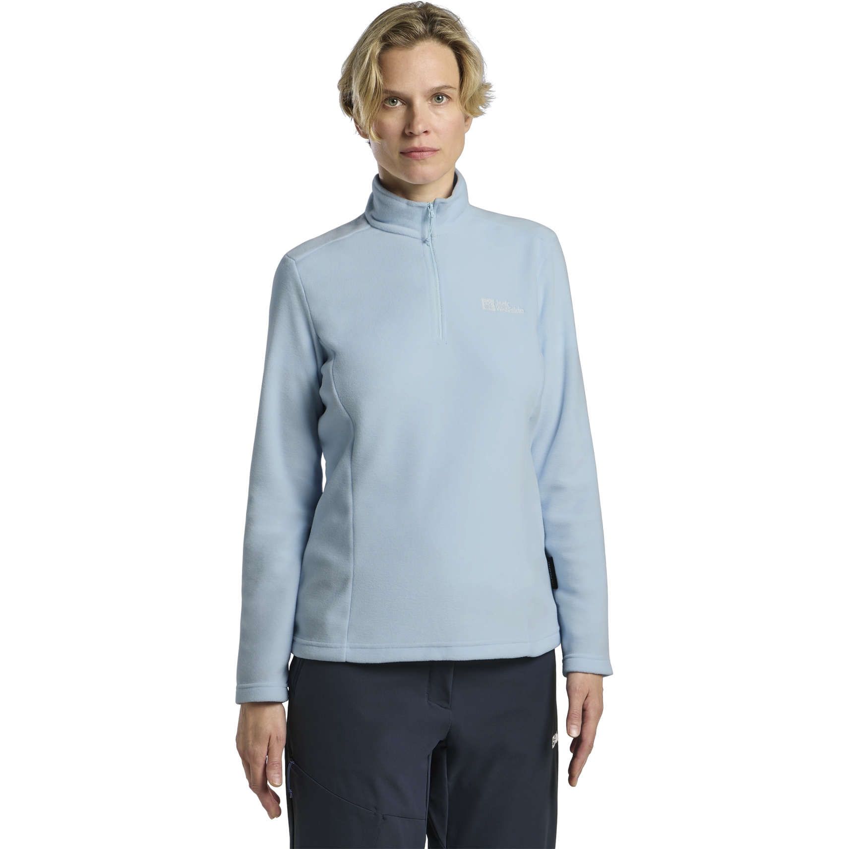 Picture of Jack Wolfskin Taunus Half Zip Fleece Pullover Women - ice blue
