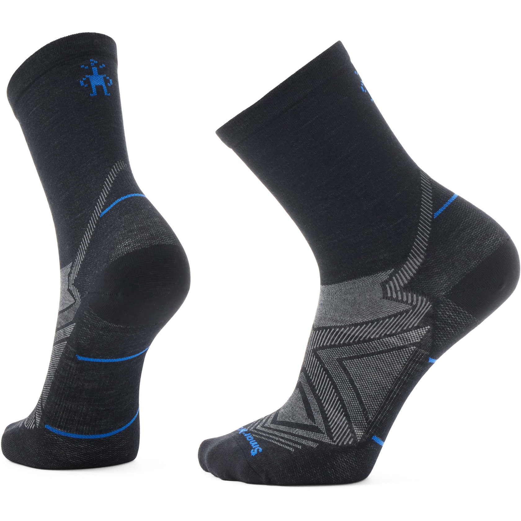 Productfoto van SmartWool Zero Cushion Mid Crew Hardloopsokken - 001 zwart
