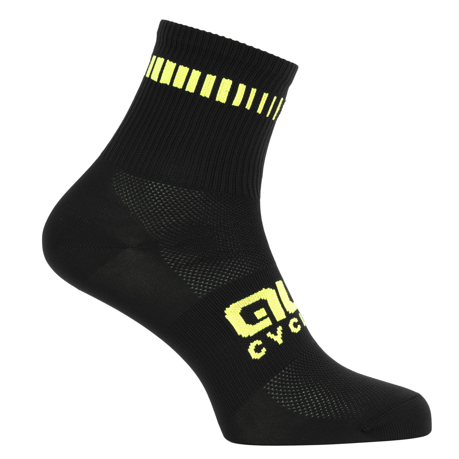 Produktbild von Alé Logo Socken Unisex - black/fluo yellow