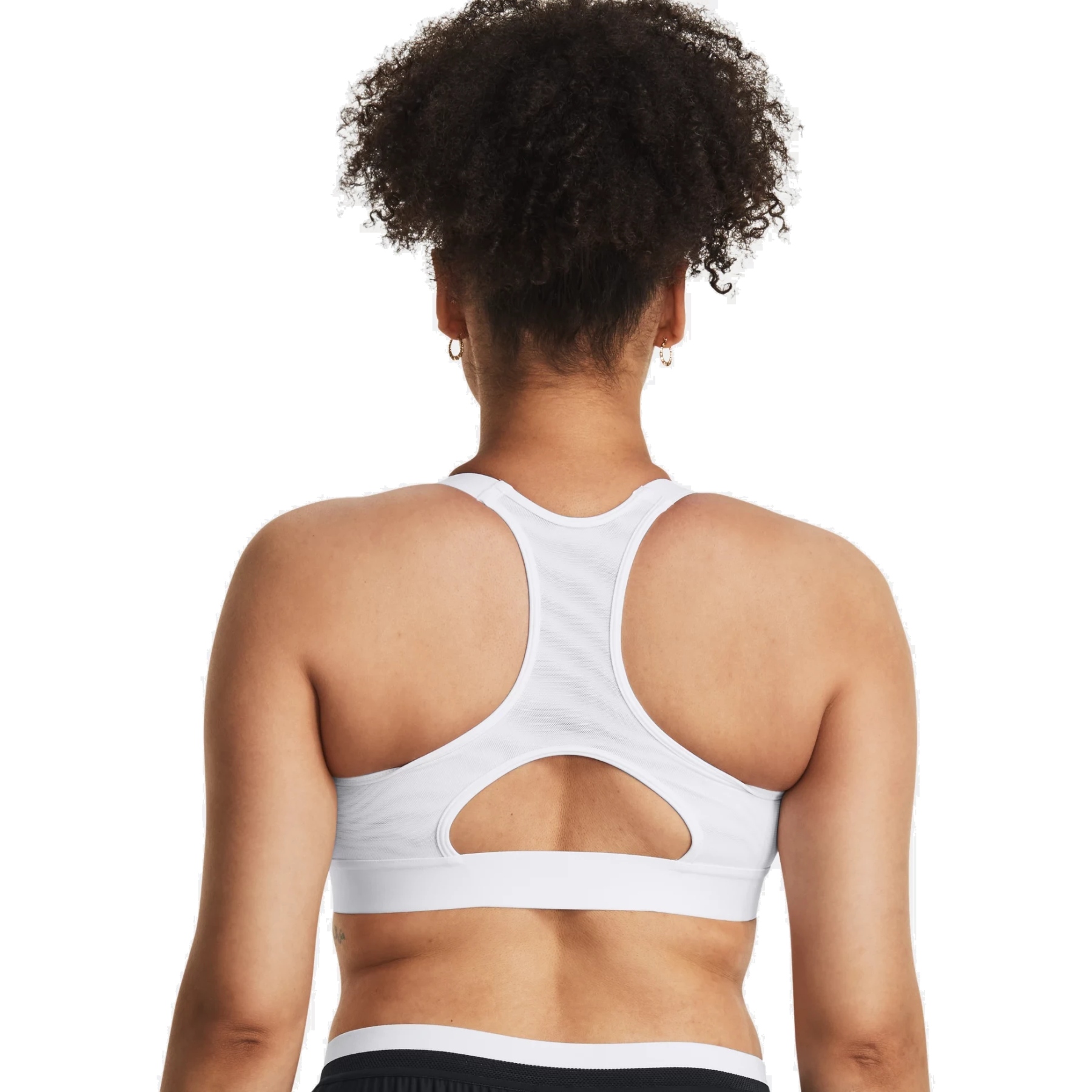 Under Armour HG Armour high support printed sports bra in white