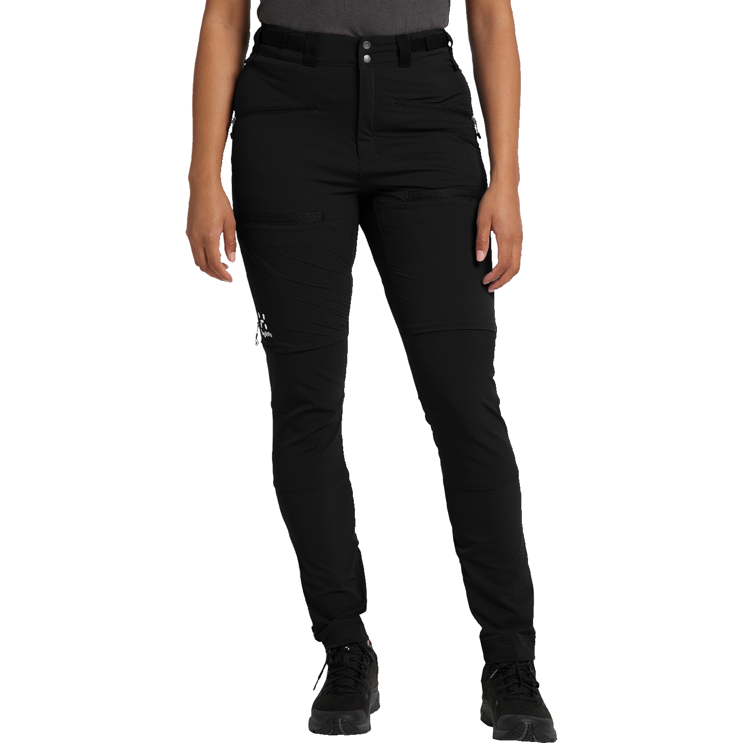 Узкие брюки Haglöfs Rugged для женщин - Короткие - true black 2C5