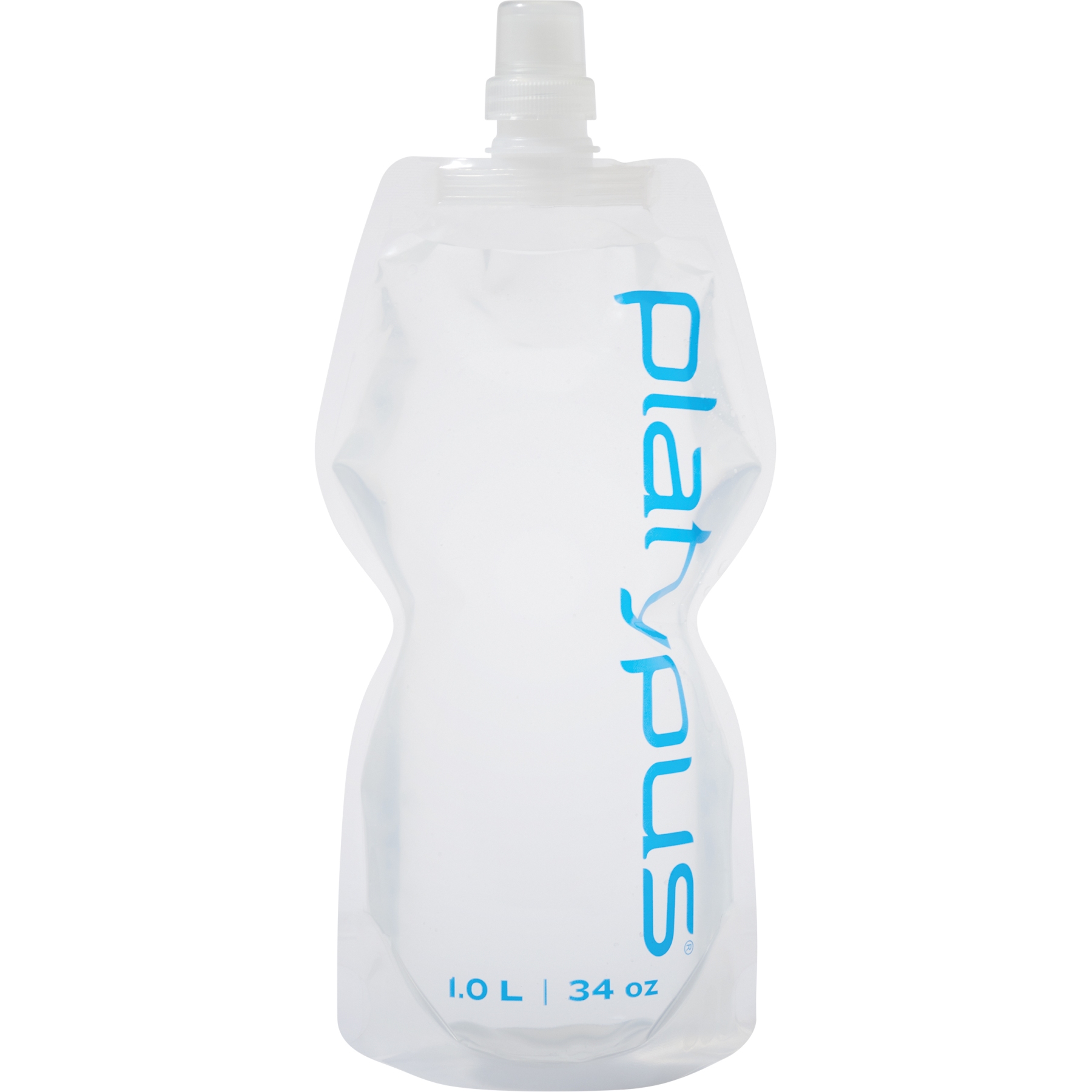 Foto van Platypus SoftBottle Flexibele Drinkfles met Push-Pull Cap 1L - Logo