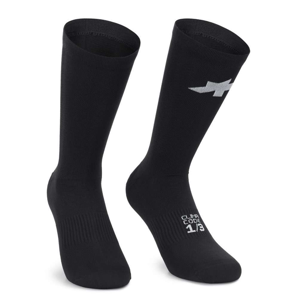 Picture of Assos Racing S11 Medium Socks - precision graphite