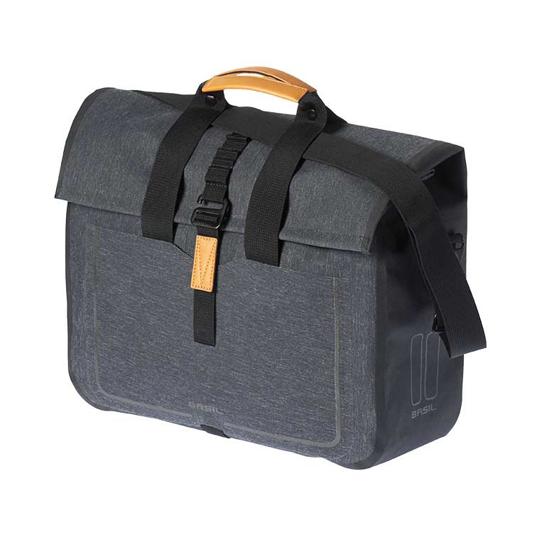 Picture of Basil Urban Dry Business Bag - charcoal melee