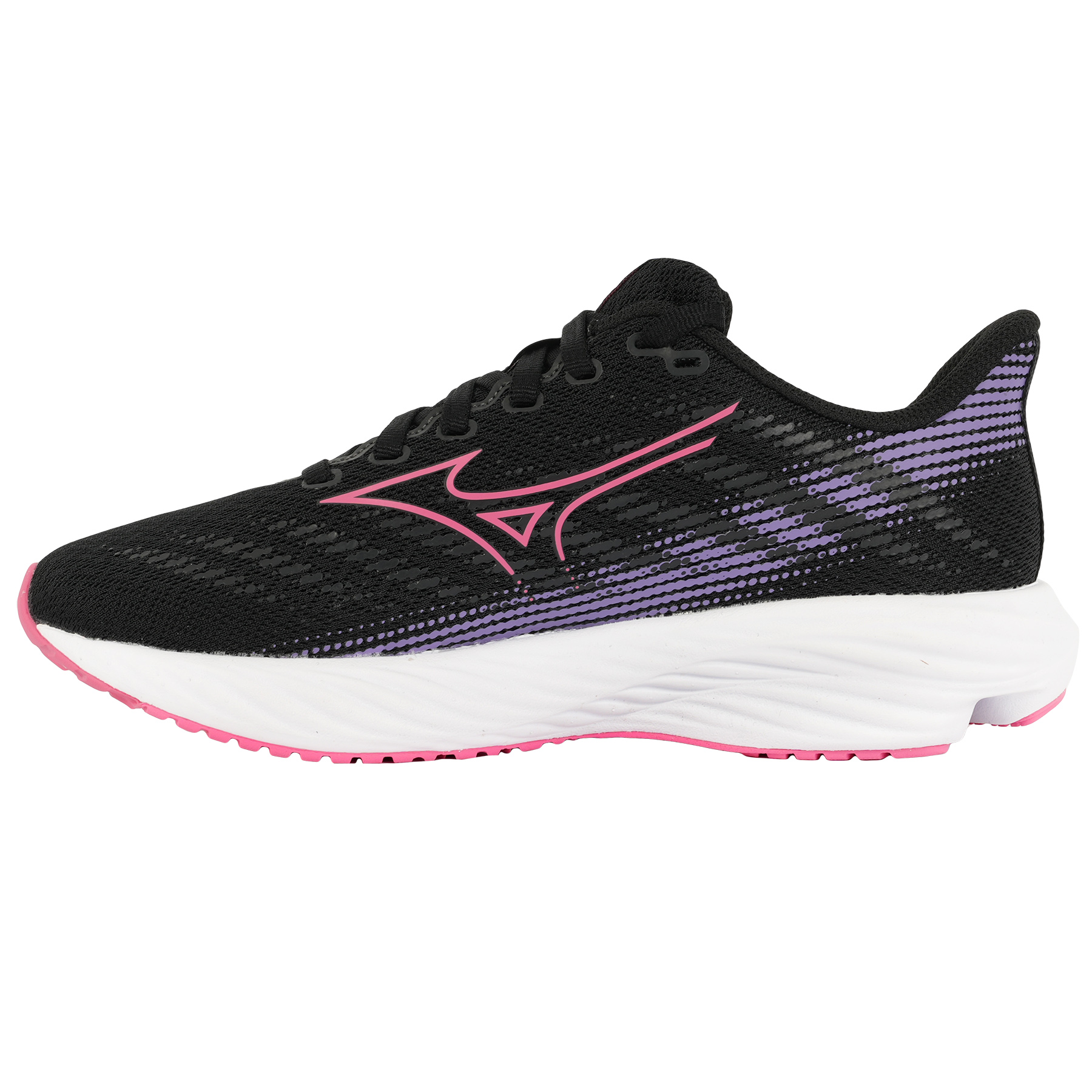 Productfoto van Mizuno Enerzy Rider Hardloopschoenen Kinder - Zwart/Camellia Rose/Paisley Purple