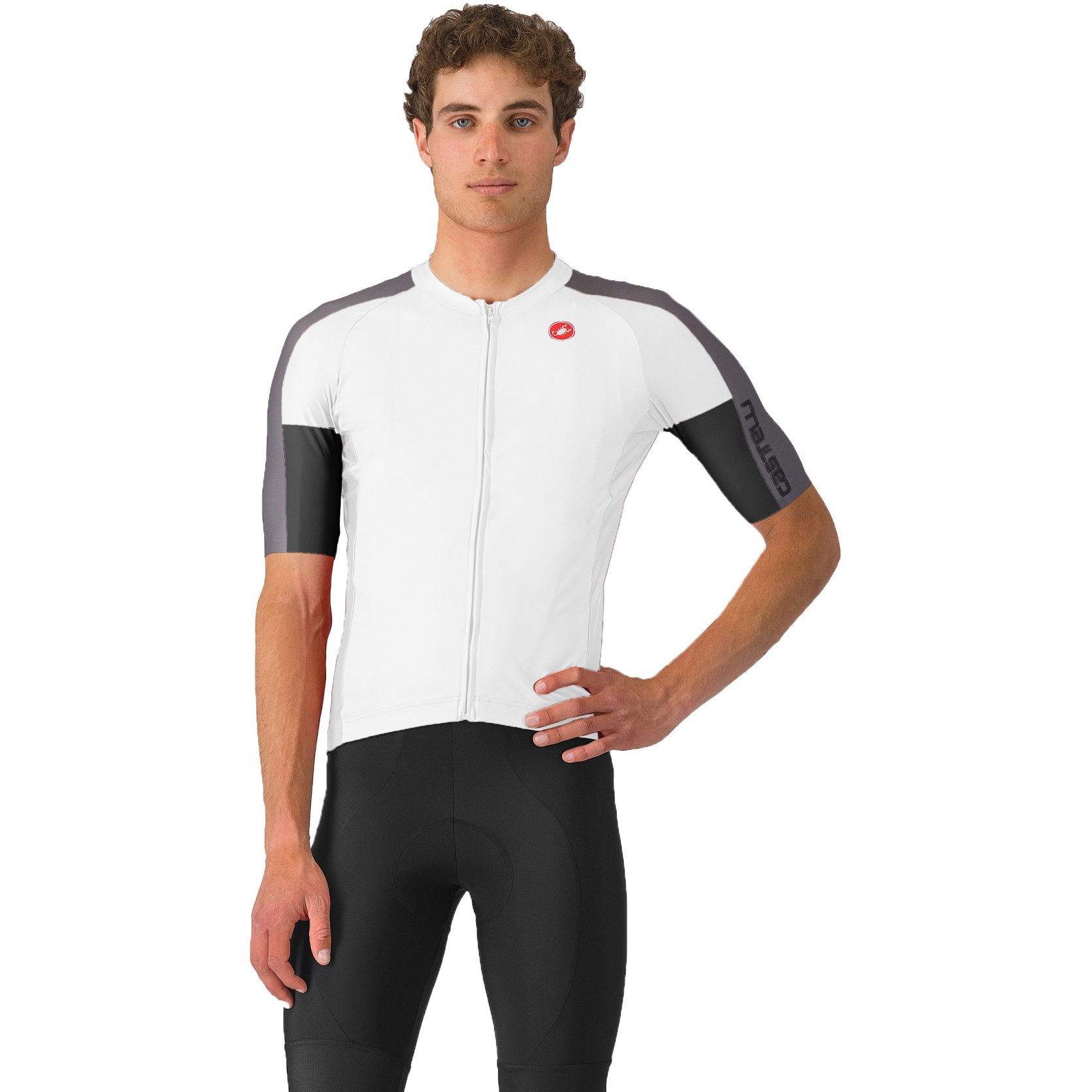 Produktbild von Castelli Entrata 6 Kurzarmtrikot Herren - ivory/smoky grey-light black 065