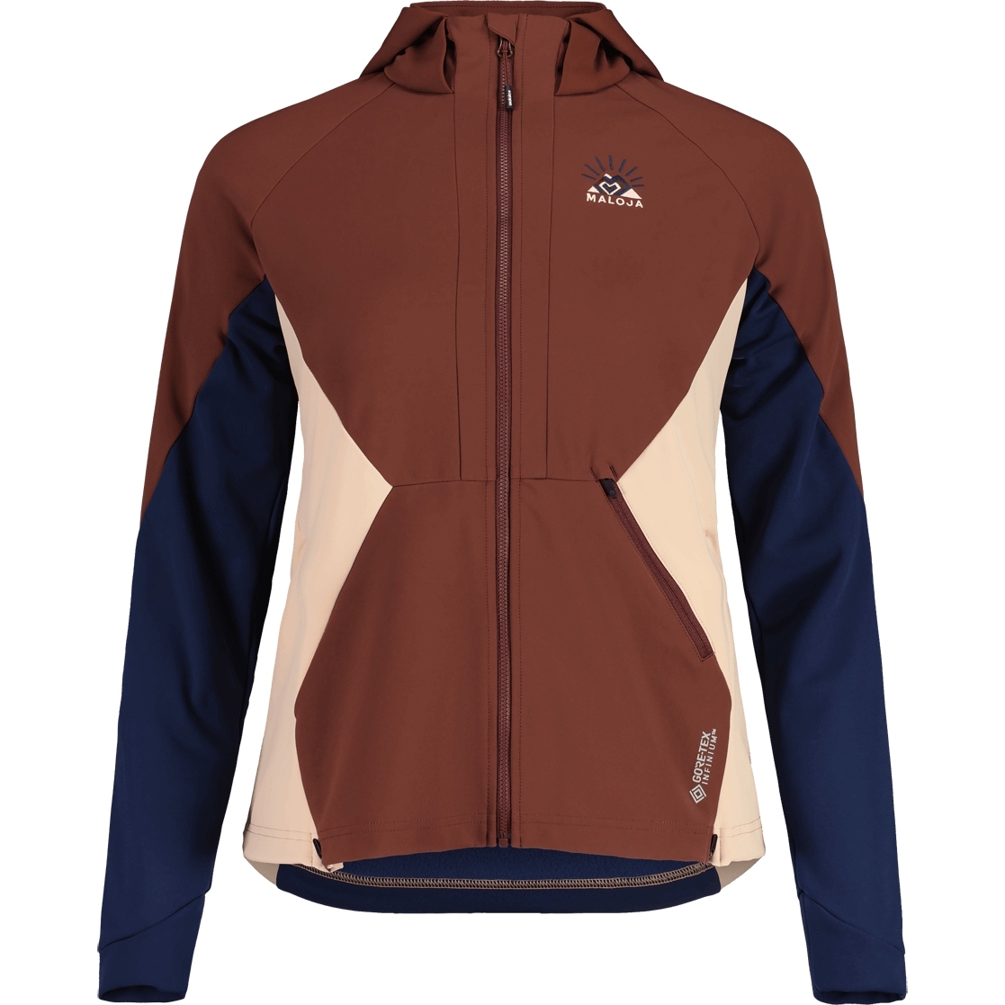 Picture of Maloja AlpendohleM. Womens Nordic Hooded Jacket - squirrel 8451