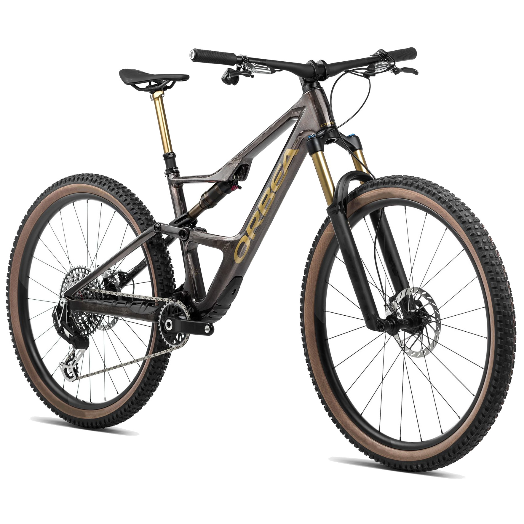 Orbea OCCAM LT M TEAM 29 Carbon Mountain Bike 2024 Cosmic Carbon View Metallic Olive Green gloss