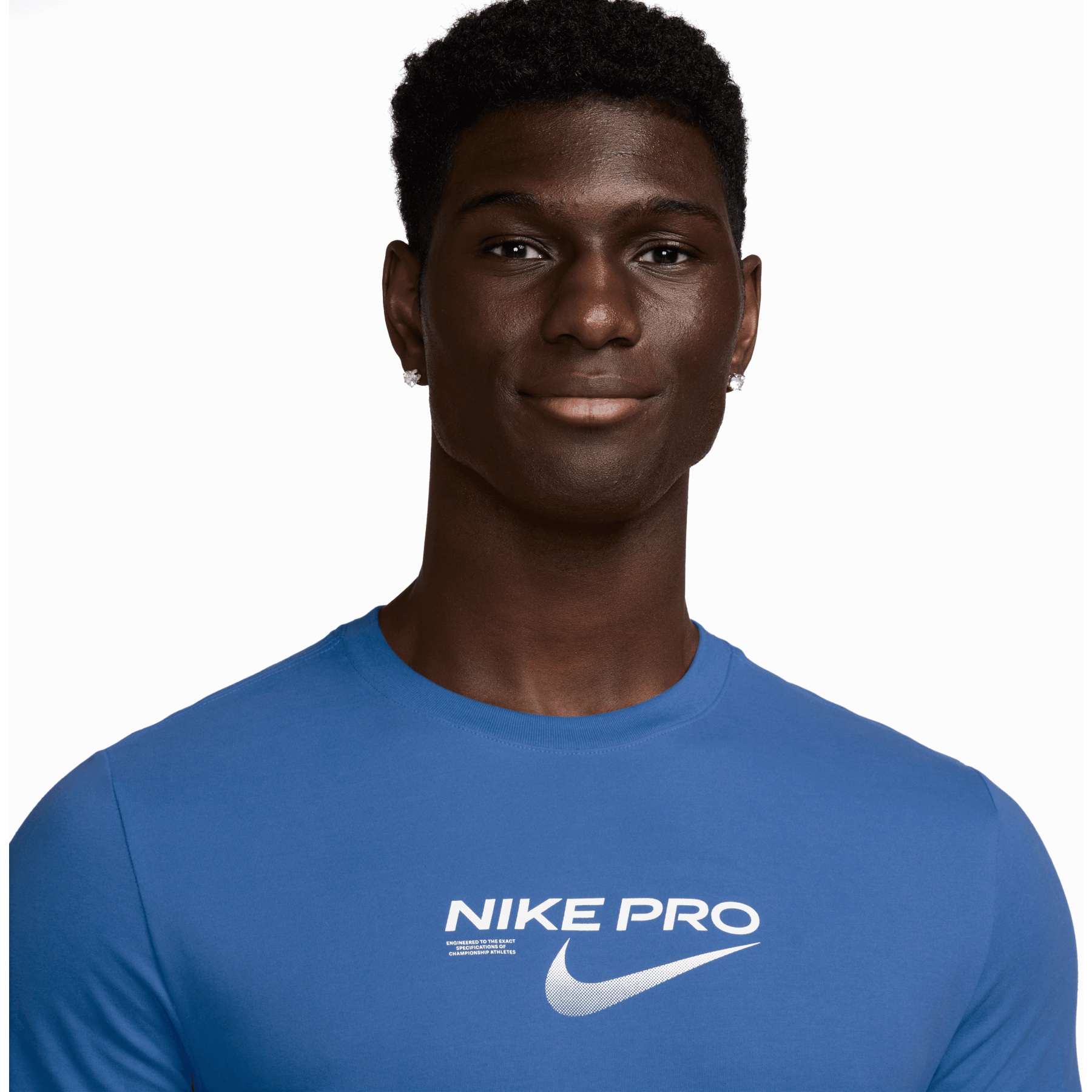 nike pro t shirt blue