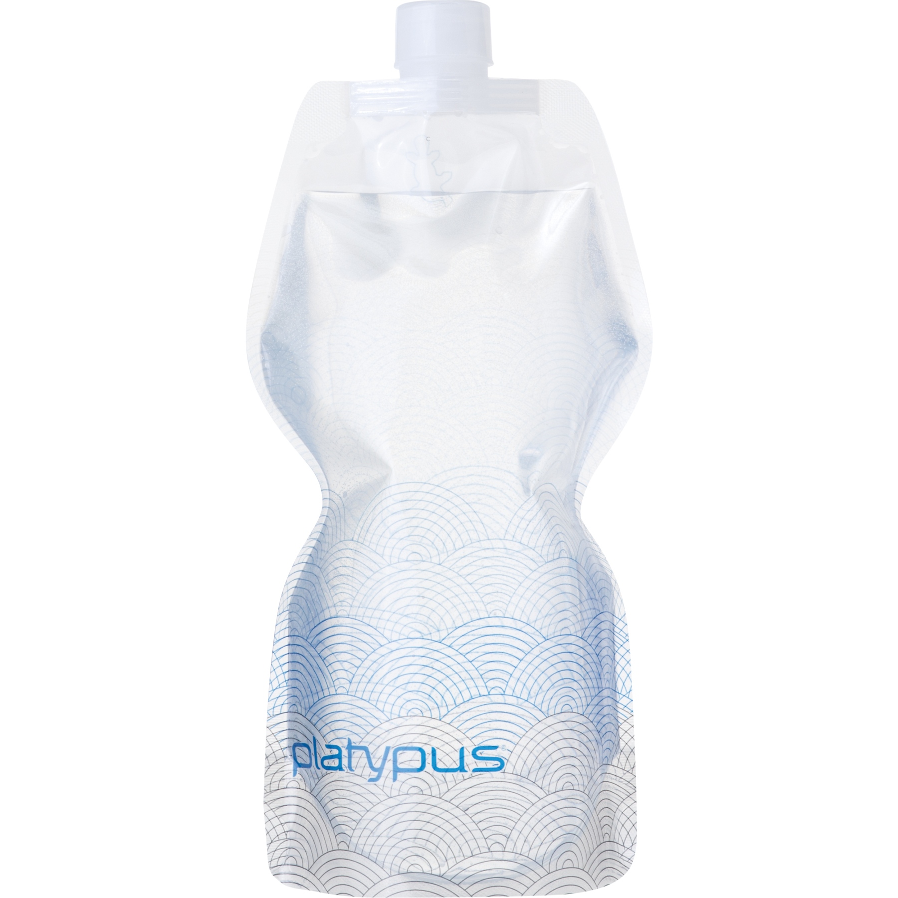 Produktbild von Platypus SoftBottle 1L Flexible Trinkflasche mit Closure Cap - Waves