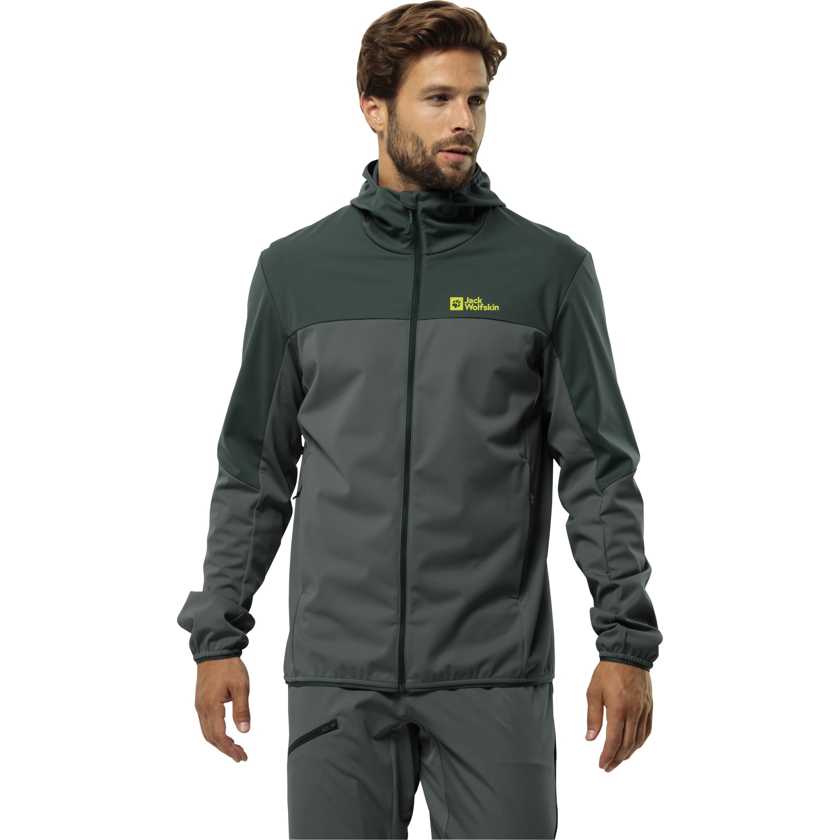 Bild von Jack Wolfskin Feldberg Kapuzenjacke Herren - slate green