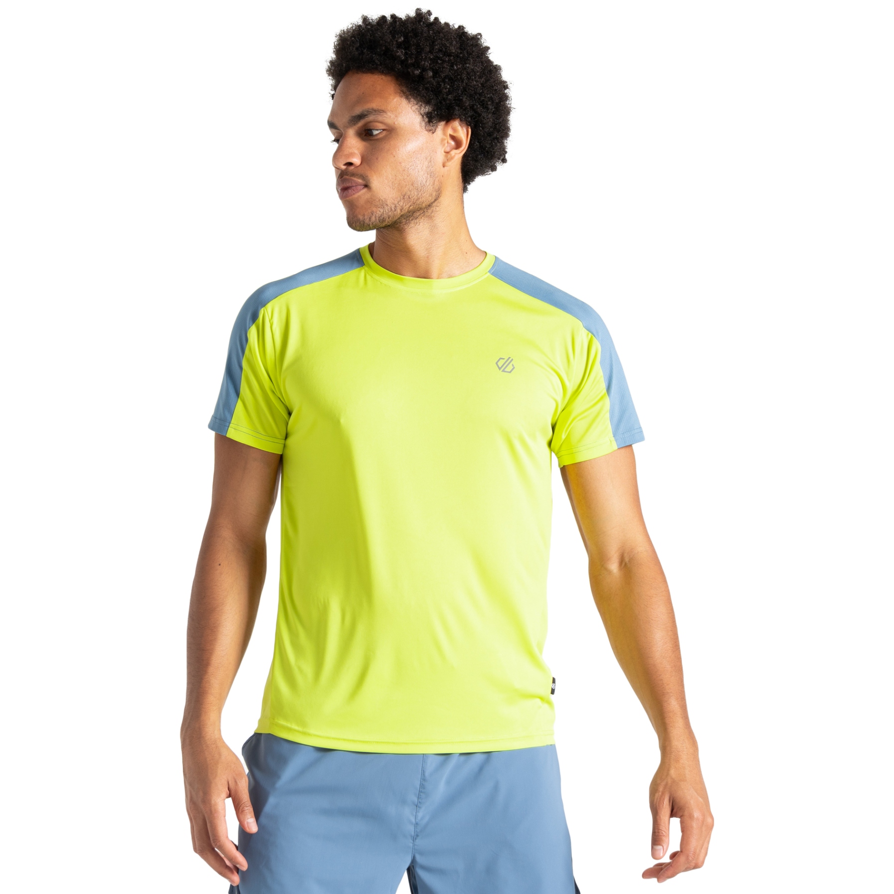 Produktbild von Dare 2b Discernible II T-Shirt Herren - N5W Neon Spring/Coronet Blue
