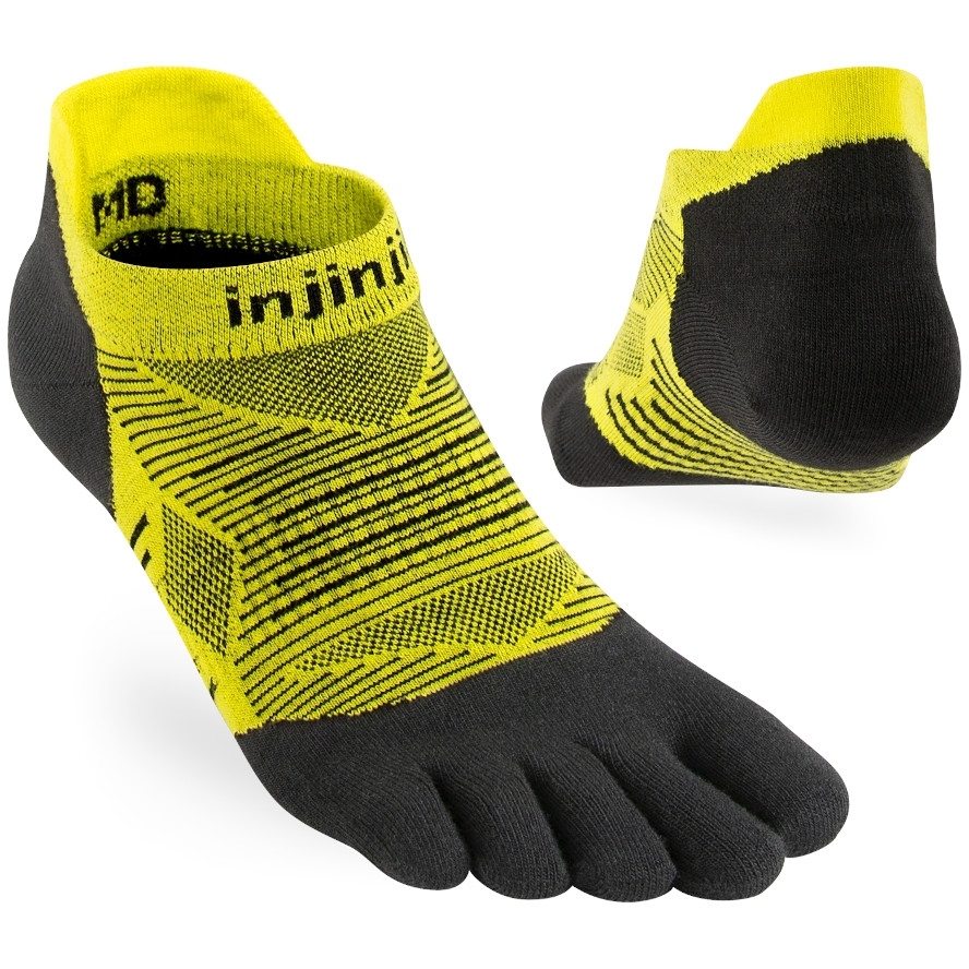 Produktbild von Injinji Run Lightweight No-Show Coolmax® Socken - limeade