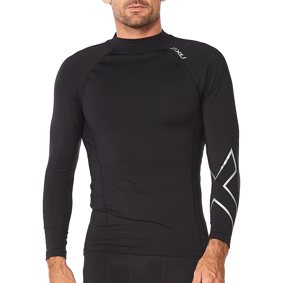 Image de 2XU Maillot Manches Longues - Ignition Compression - black/silver