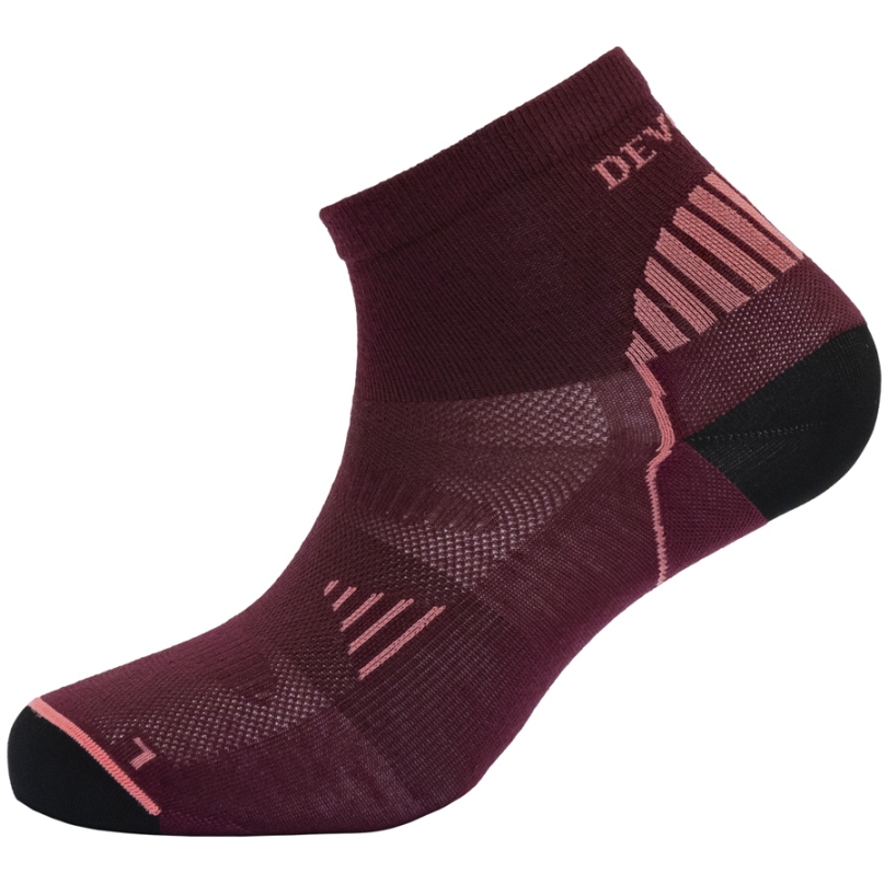 Foto de Devold Calcetines Tobilleros Mujer - Running Merino - 740A Beetroot